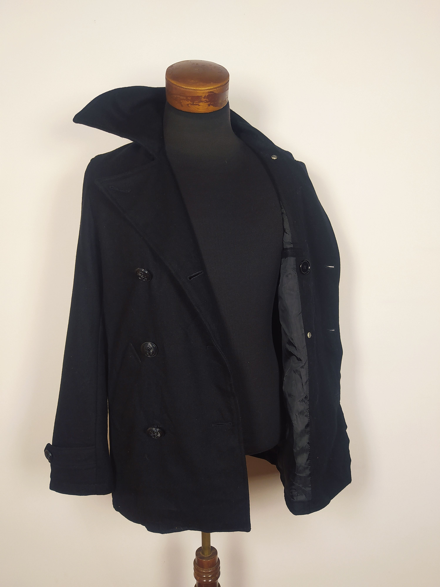 Abrigo marinero lana Talla S SUGGESTION  NEGRO - C349 4