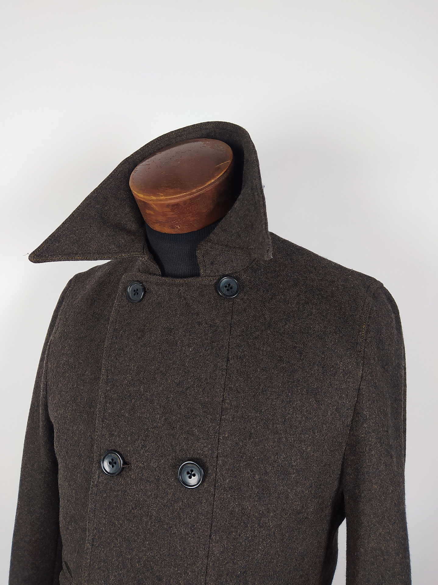  Abrigo Marinero lana hombre ABAHOUSE Cafe. Talla S - AP05 3