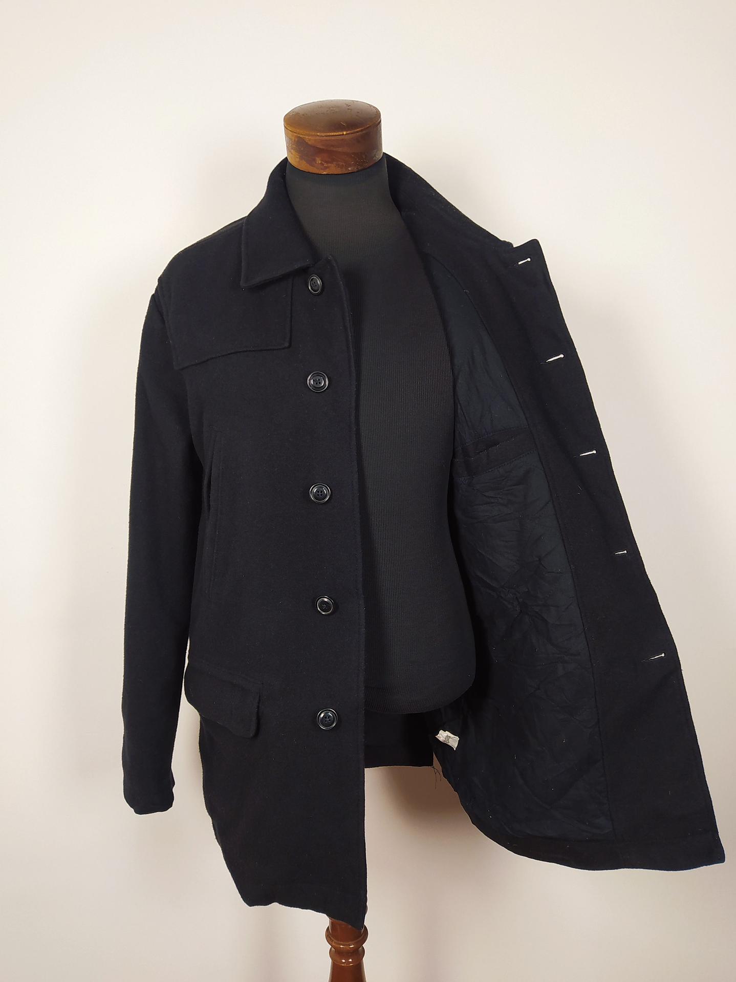 Abrigo lana hombre Talla LXL GAP Negro - AP13 5