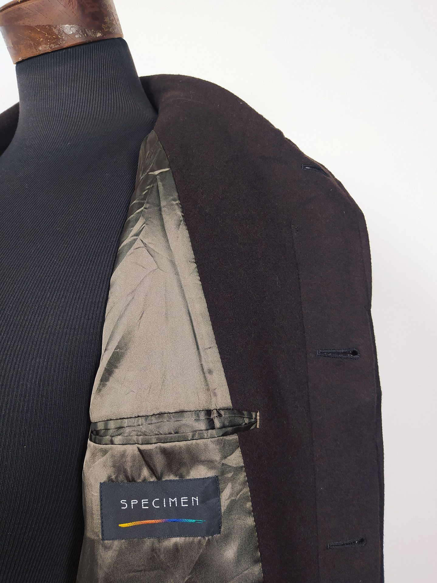 Abrigo lana hombre Talla ML Especimen Café - AP14 4