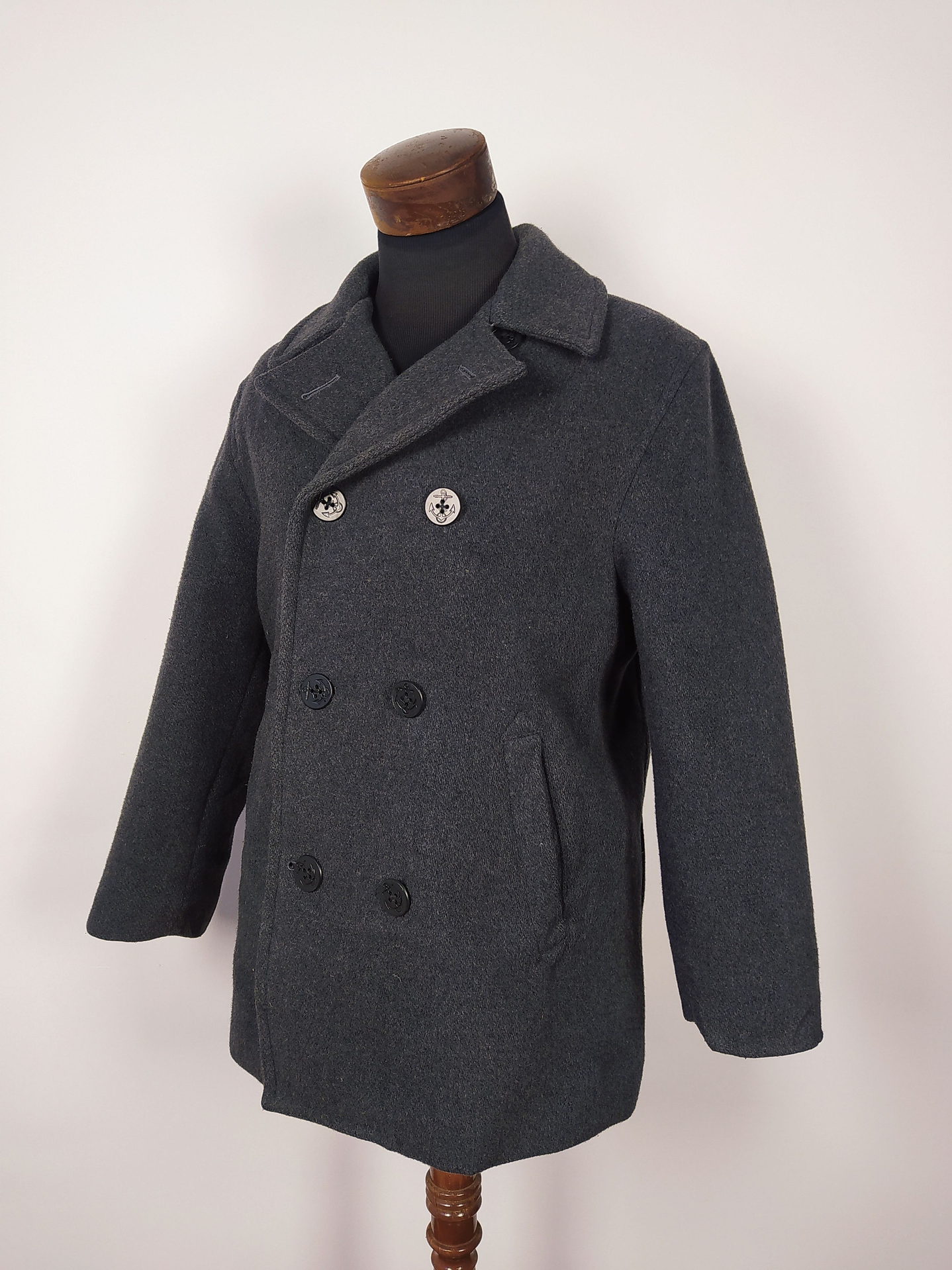 Abrigo Marinero lana hombre Talla M LIVEFORD Plomo - AP21-GG 2