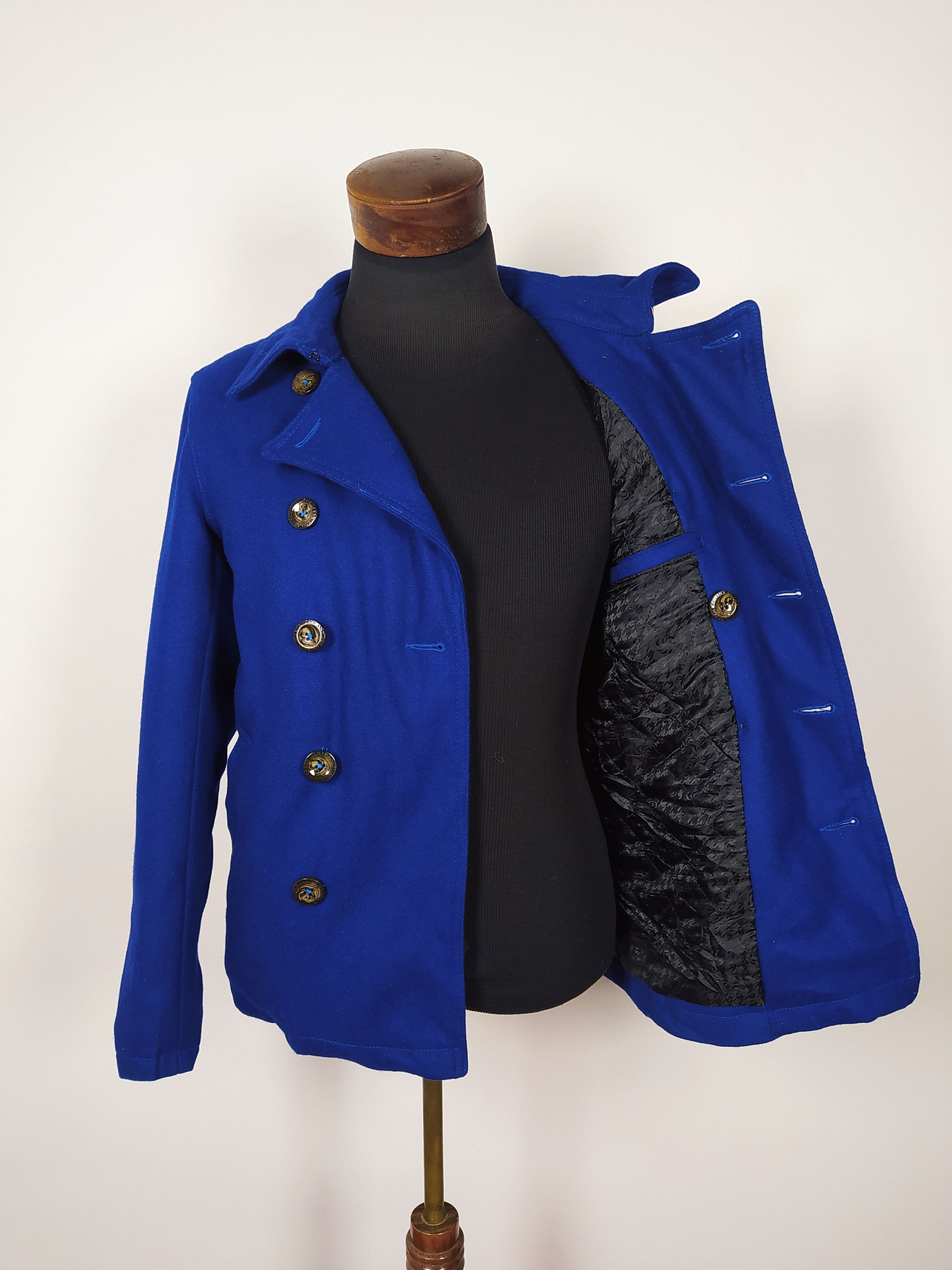 Abrigo Marinero lana seda hombre Talla S BANANA SEVEN Azul Rey - AP18-GG 5