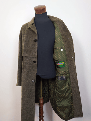 Abrigo largo lana y mohair hombre verde Westbury TALLA L - C60