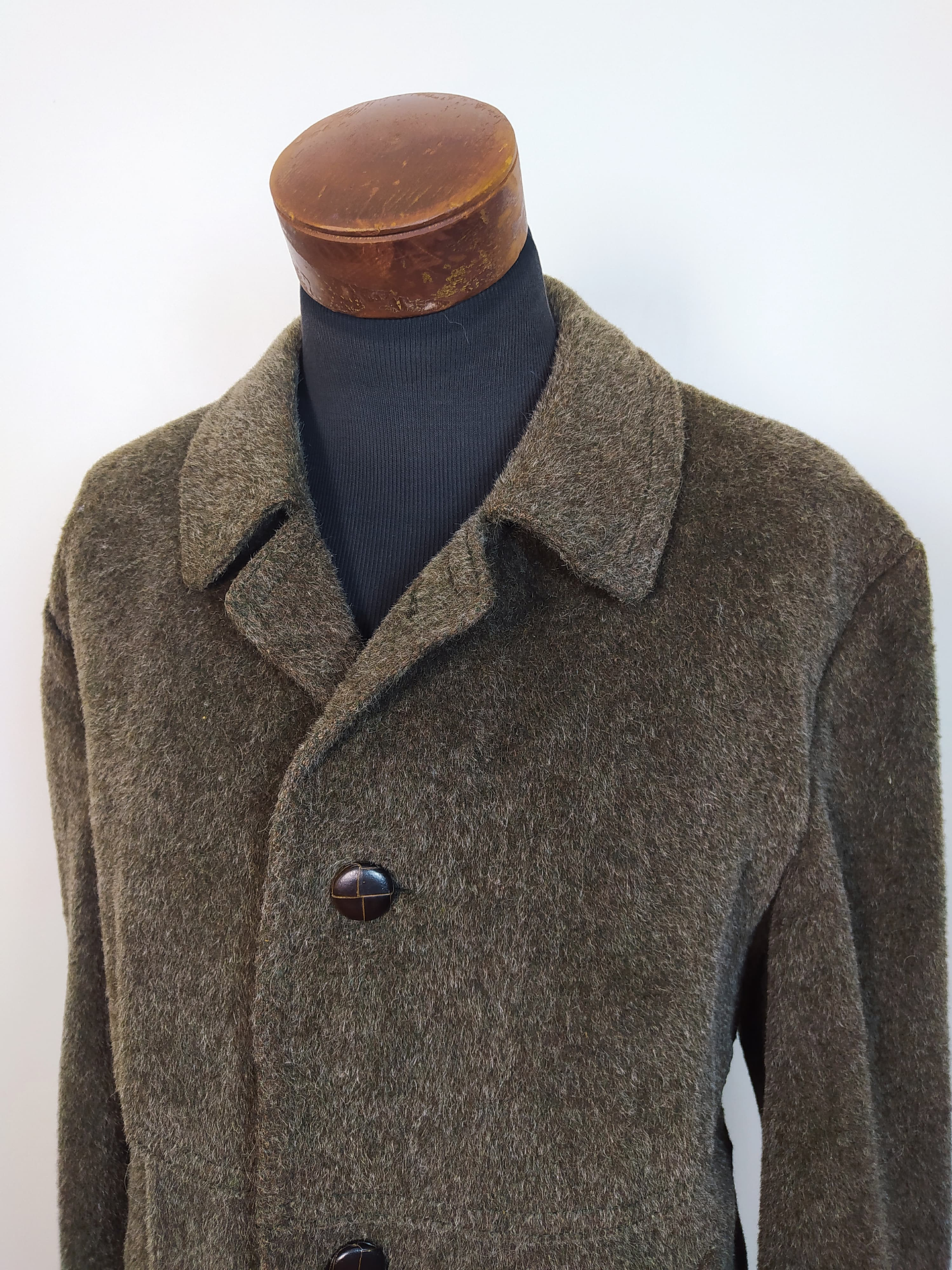 Abrigo largo lana y mohair hombre verde Westbury TALLA L - C60 5