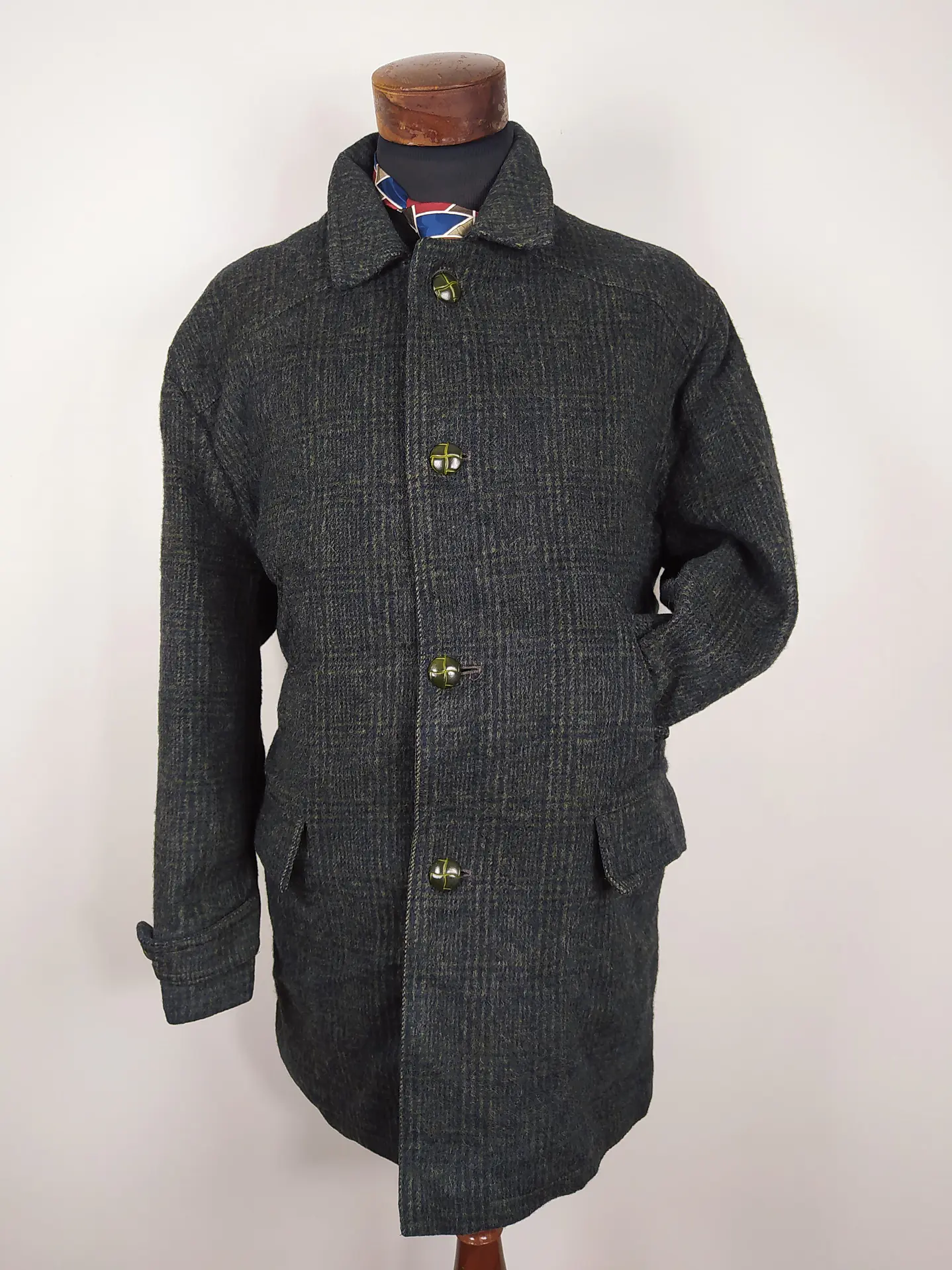 Abrigo pura lana verde Magimsa hombre TALLA LXL - AA5 1