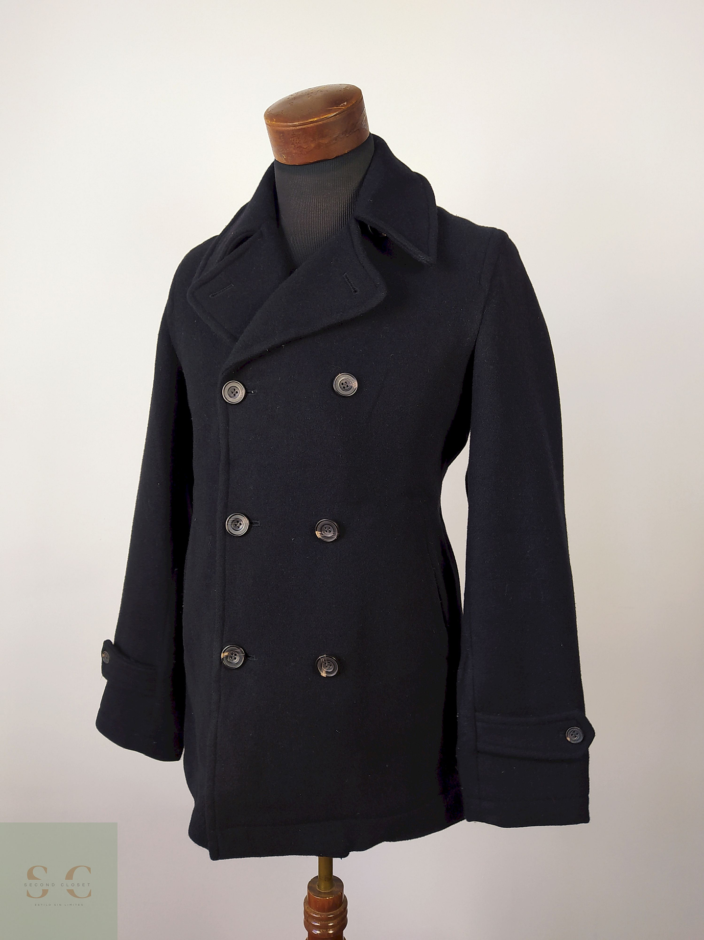 Abrigo marinero lana hombre TALLA S FLASH REPORT AZUL - AP28 1