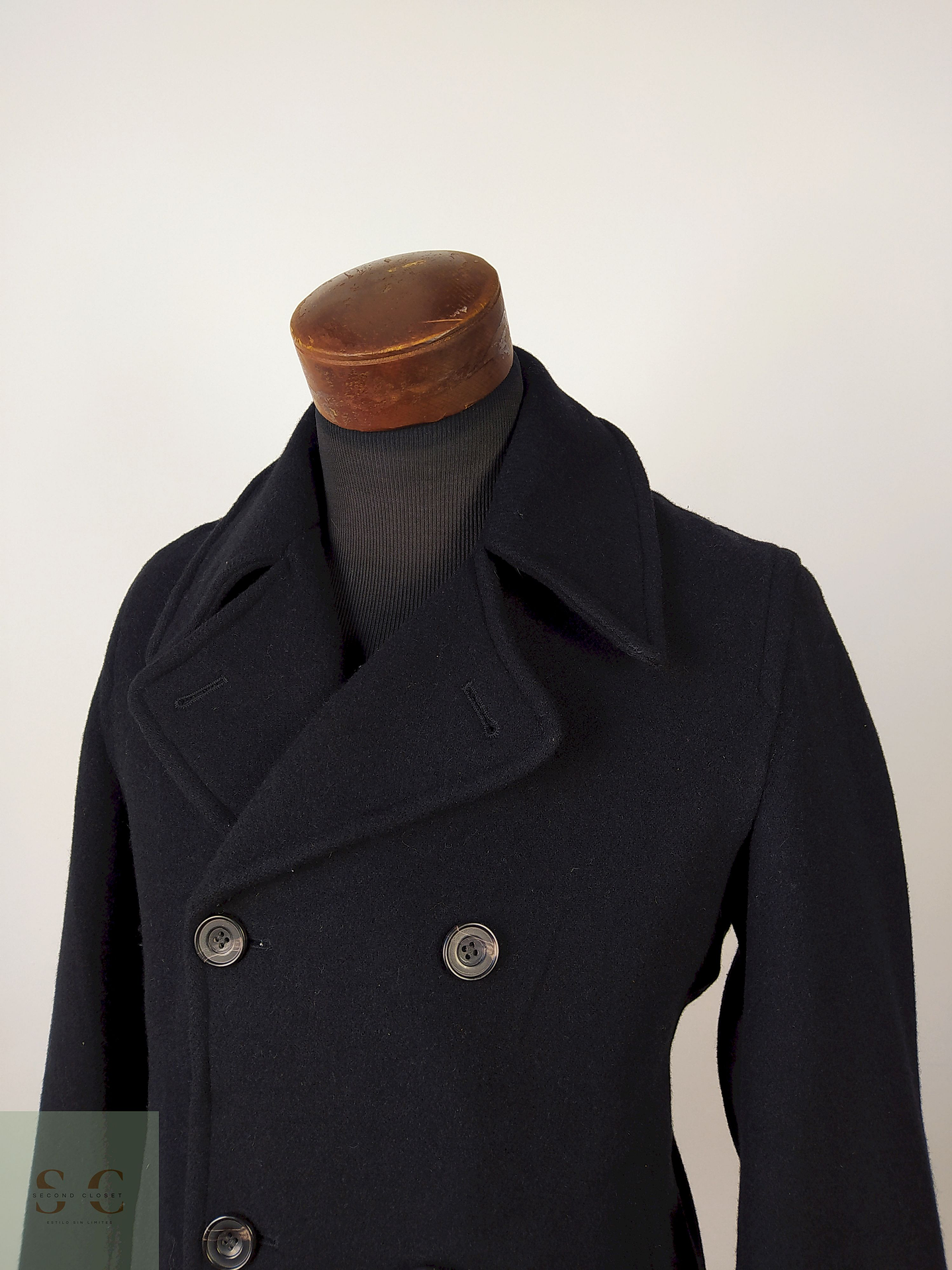 Abrigo marinero lana hombre TALLA S FLASH REPORT AZUL - AP28 5