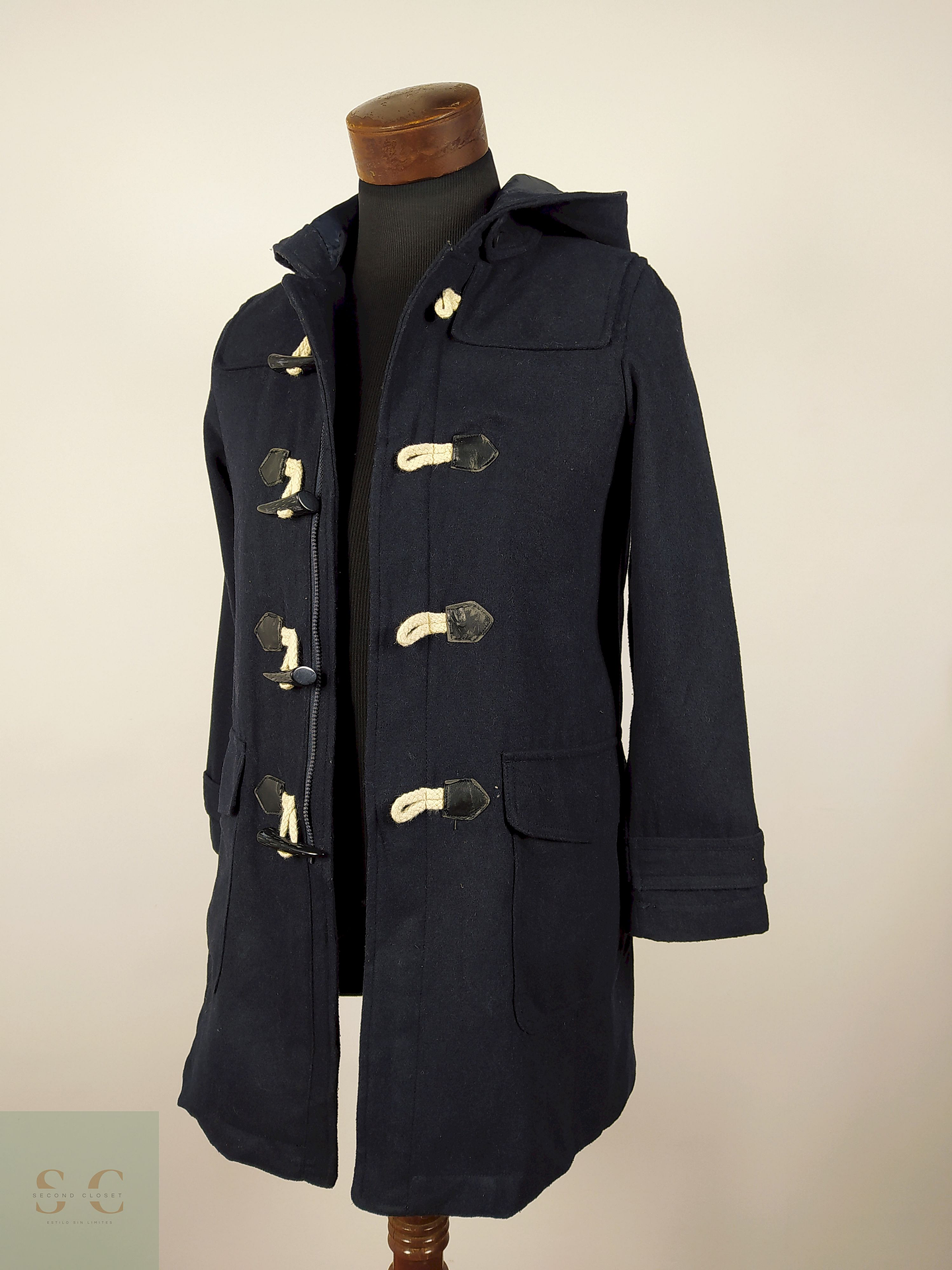 Abrigo montgomery lana TALLA SM MUJER COMME CA ISM AZUL  - AP85 1