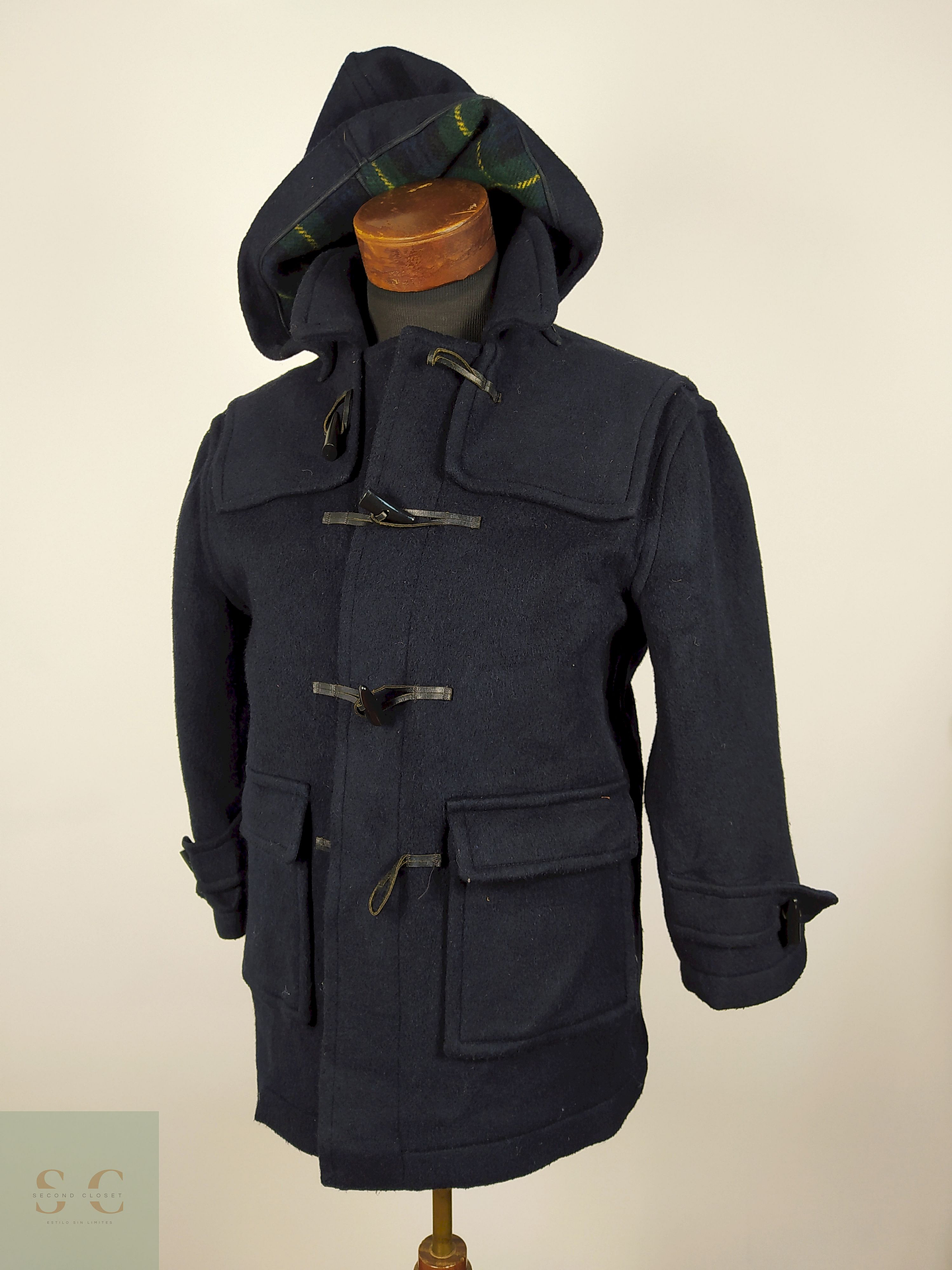 Abrigo montgomery lana hombre TALLA SM HARTINGDON HOUSE AZUL  - AP39 2