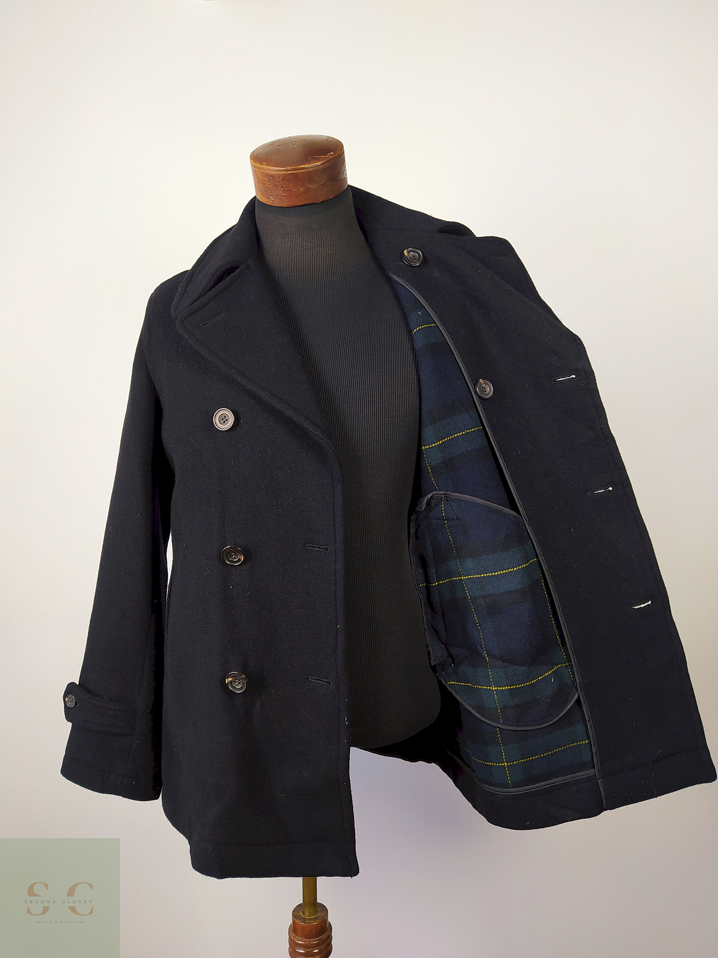 Abrigo marinero lana hombre TALLA S FLASH REPORT AZUL - AP28 2