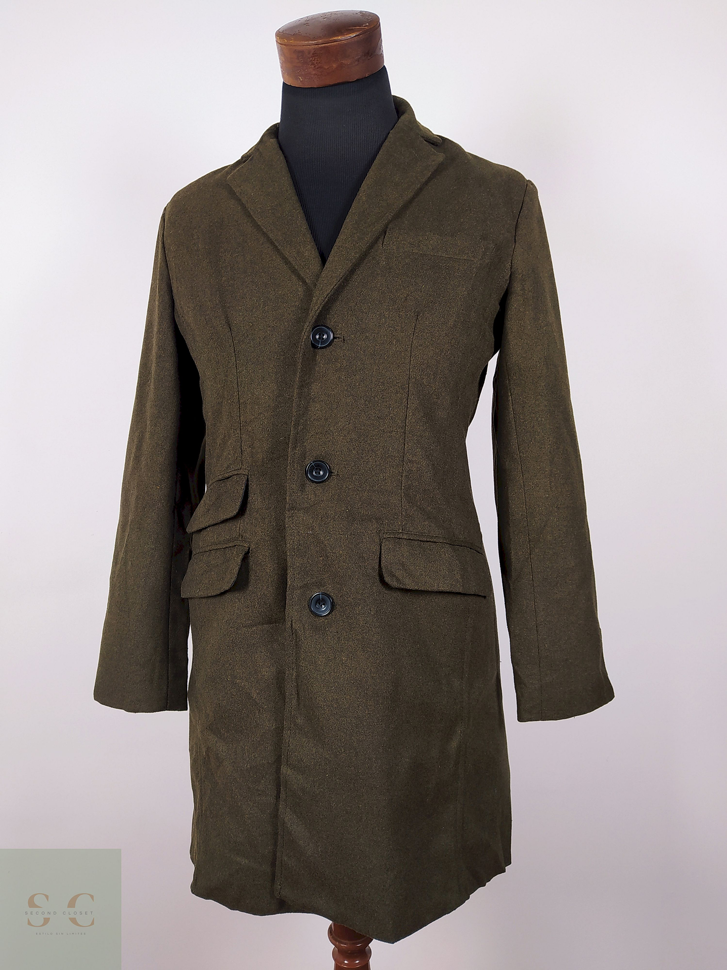 Abrigo hombre TALLA S ZIP FIVE VERDE - AP95 1