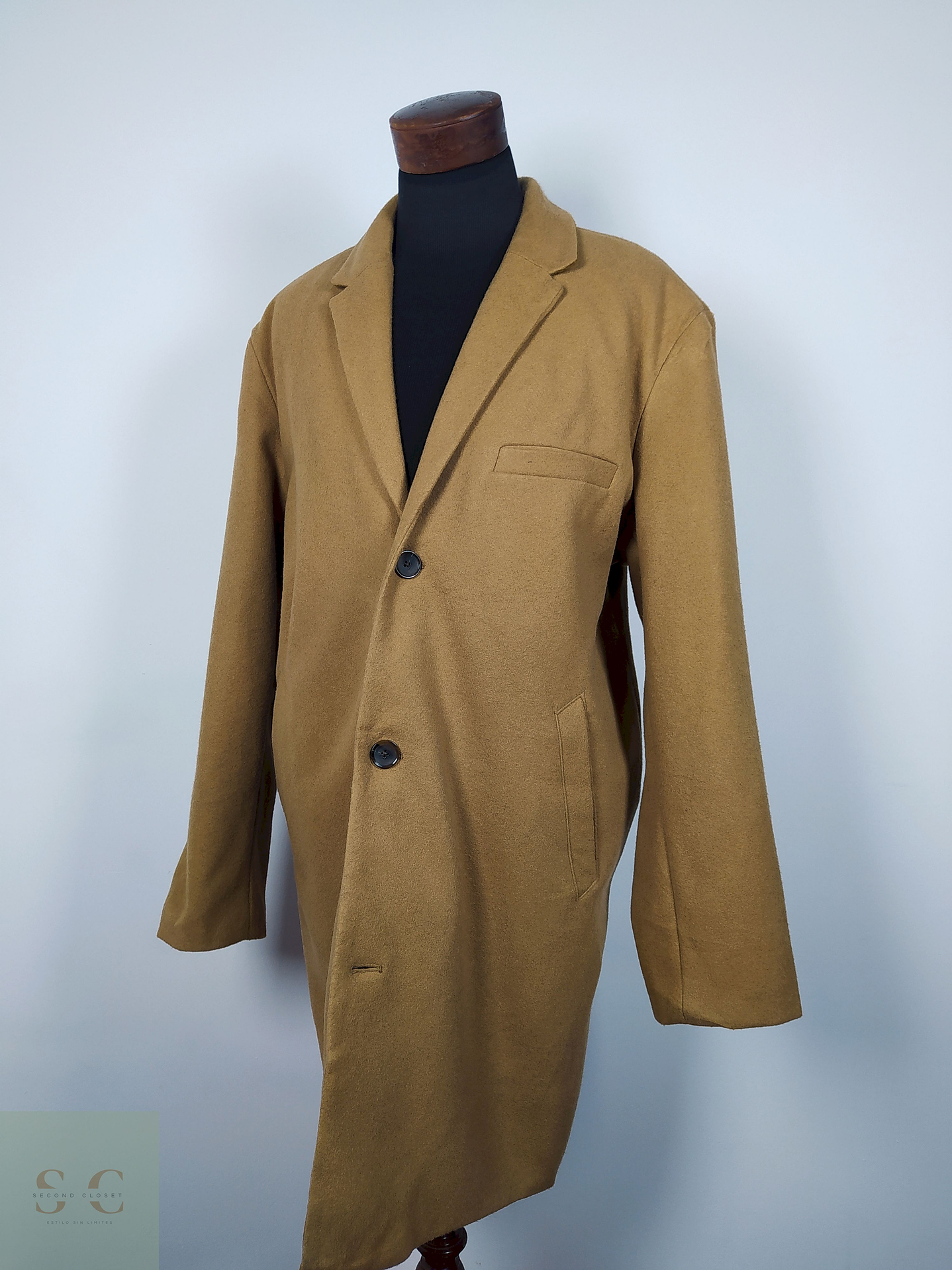 Abrigo Largo hombre TALLA 2XL OLD NAVY CAMEL - AP48 1