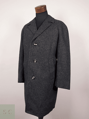 Abrigo pura lana virgen hombre KILIAN WOHRL SCHWEINFURT TALLA L - PLOMO - AP51