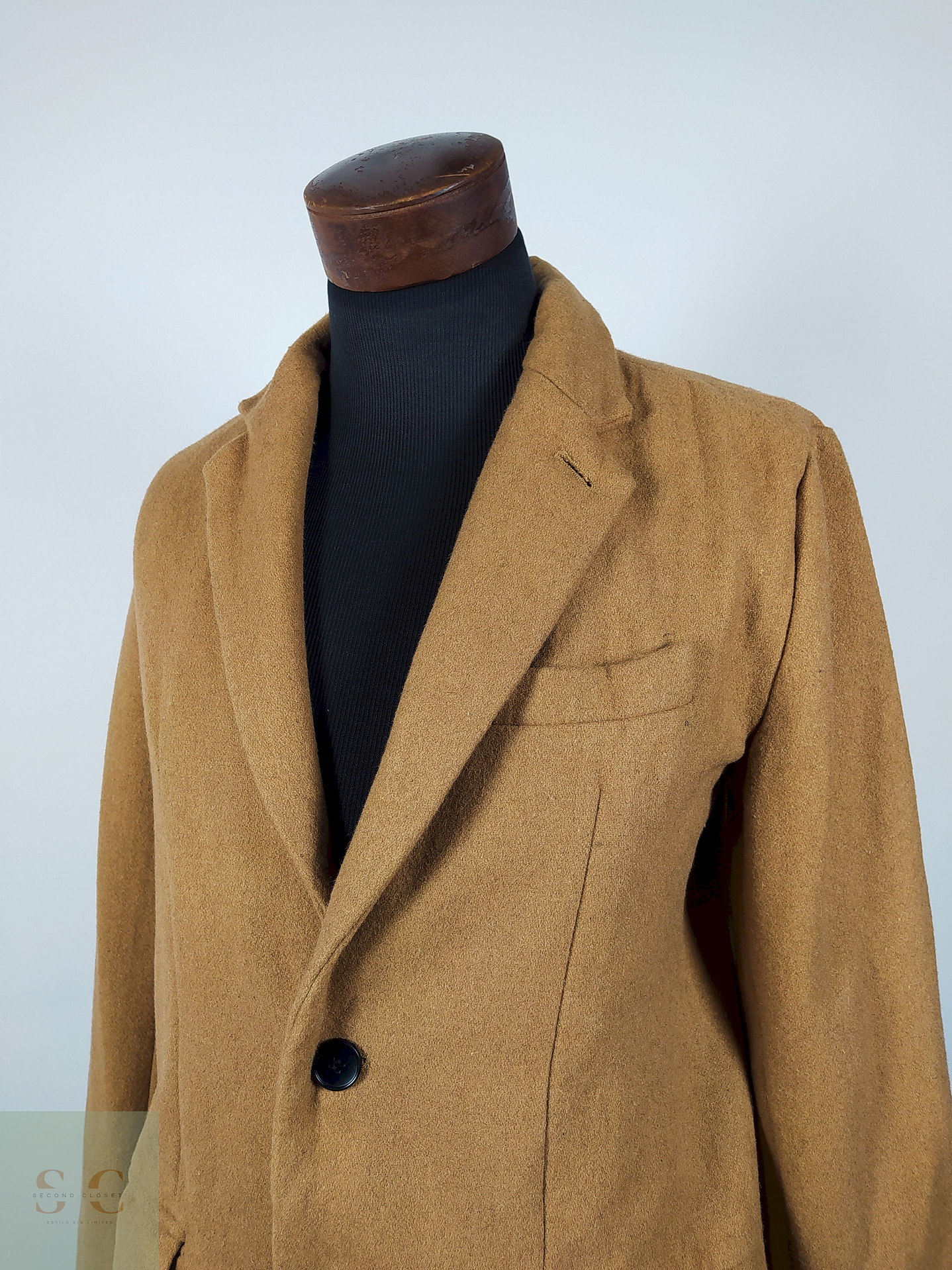 Abrigo lana hombre TALLA M UNRELAXING DESING CAMEL - AP89 3