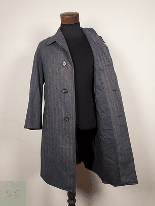 Abrigo largo lana hombre TALLA S HANABISHI  PLOMO - AP53