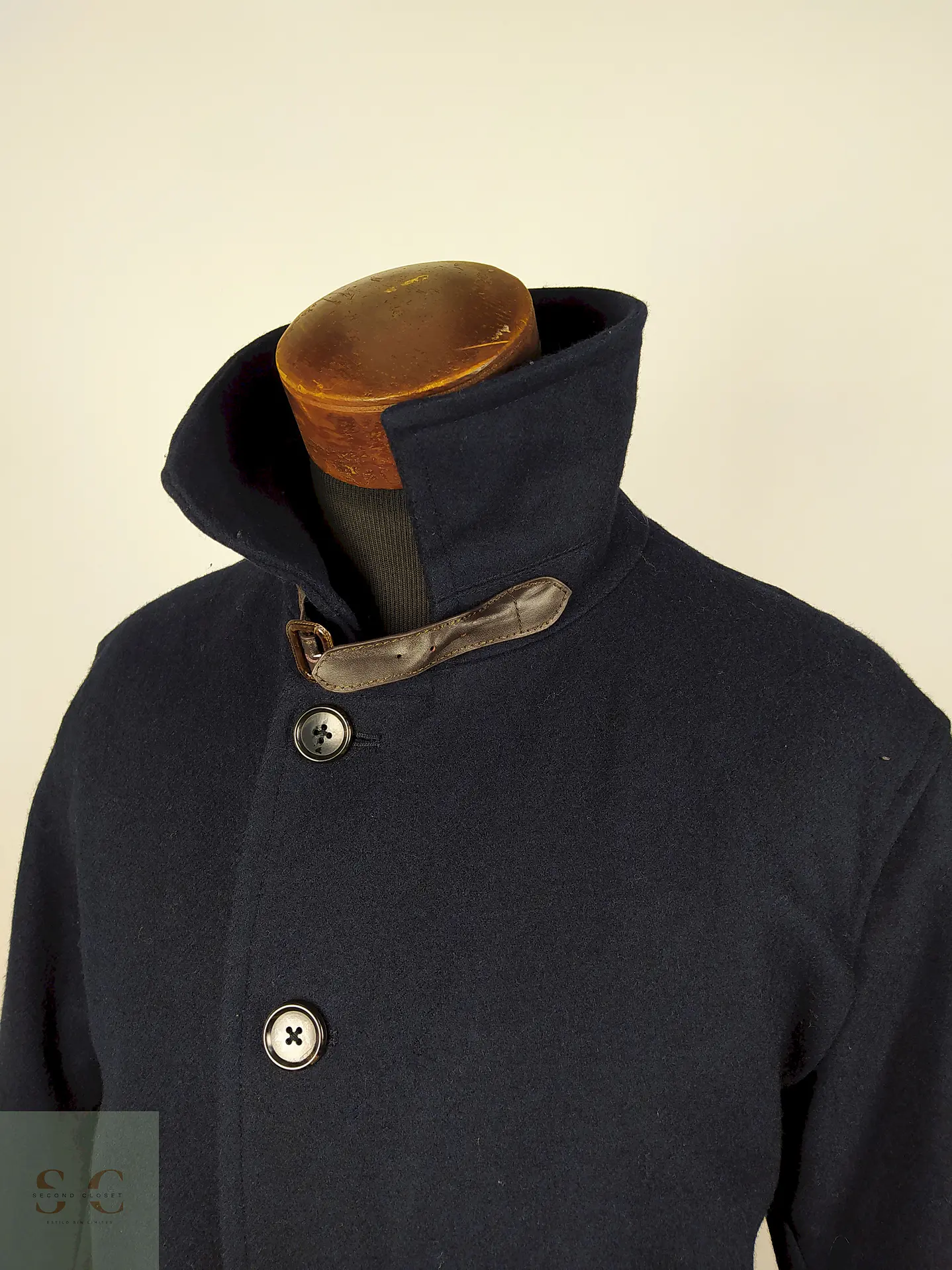 Abrigo Japones Lana hombre TALLA L OXFORD AZUL - AP42 3