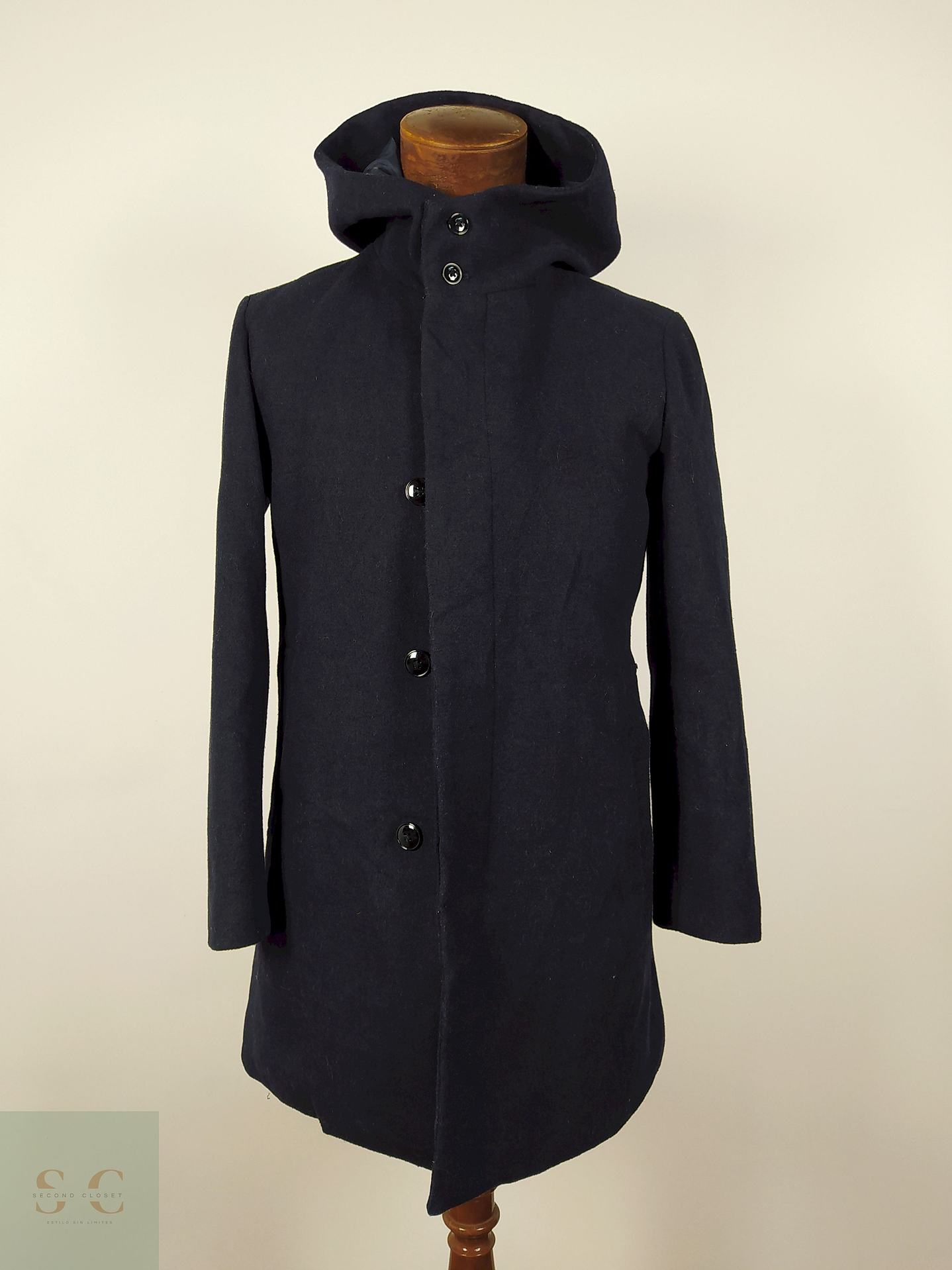 Abrigo de lana hombre TALLA SM GU AZUL  1