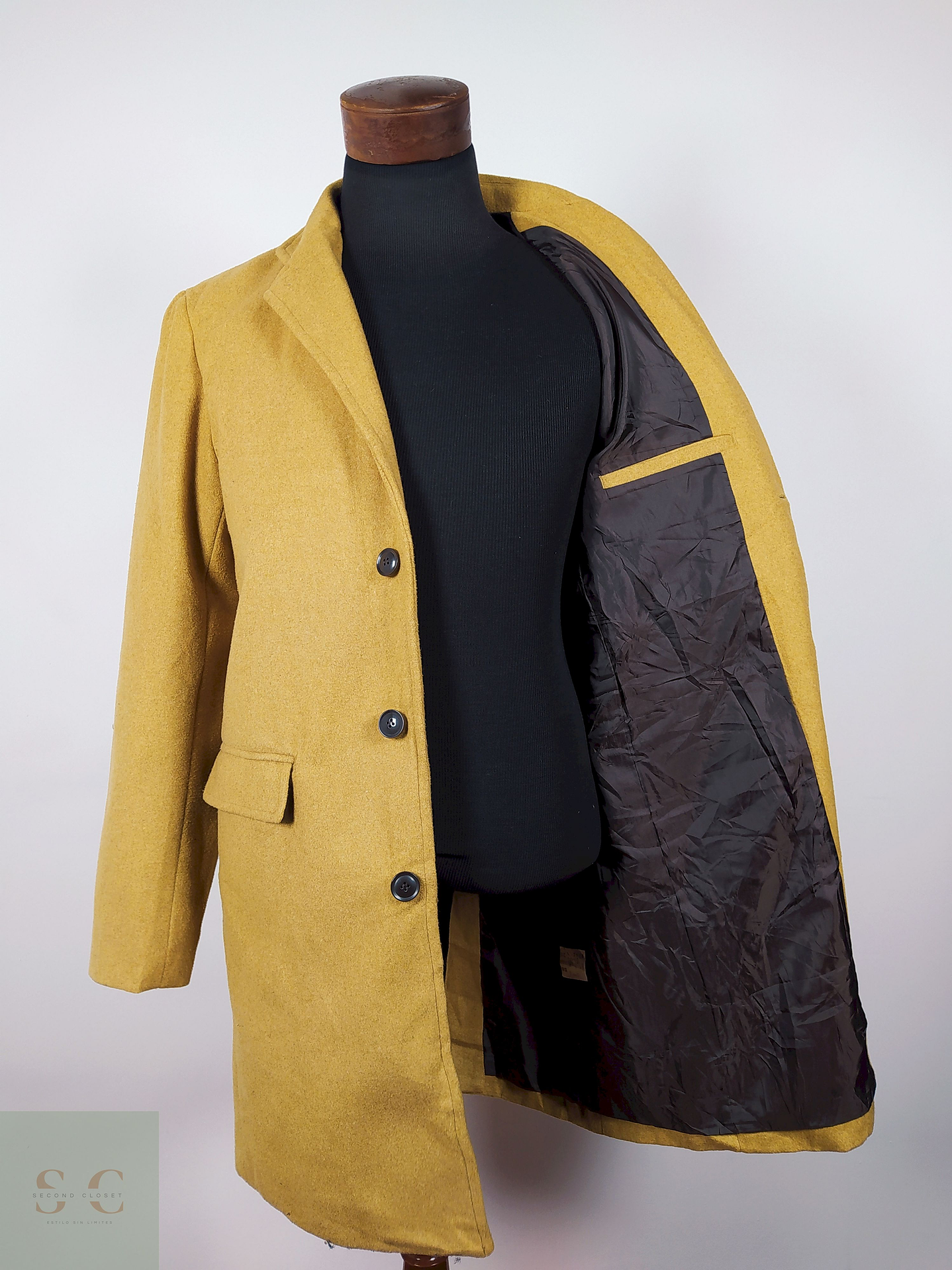 Abrigo lana hombre TALLA M ROSHELL CAMEL - AP82 3