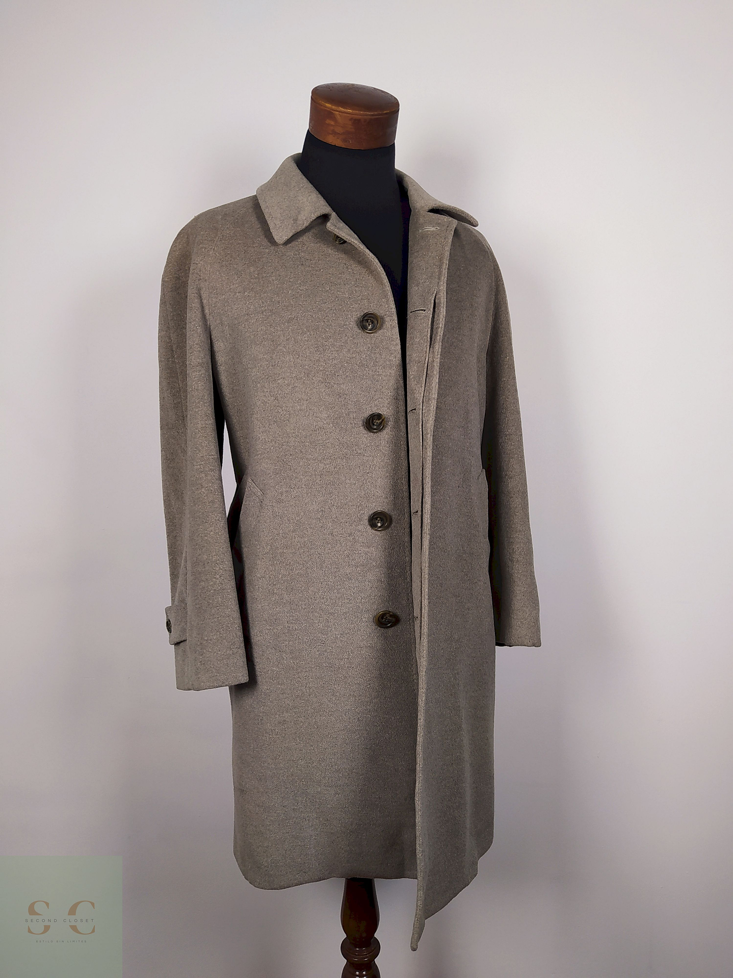 Abrigo pura lana virgen angora hombre TALLA L SUKIPIO CAFE - AP54 2