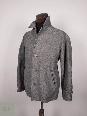 Abrigo pura lana virgen chaqueta hombre TALLA ML ROYAL FLUSH PLOMO - AP57