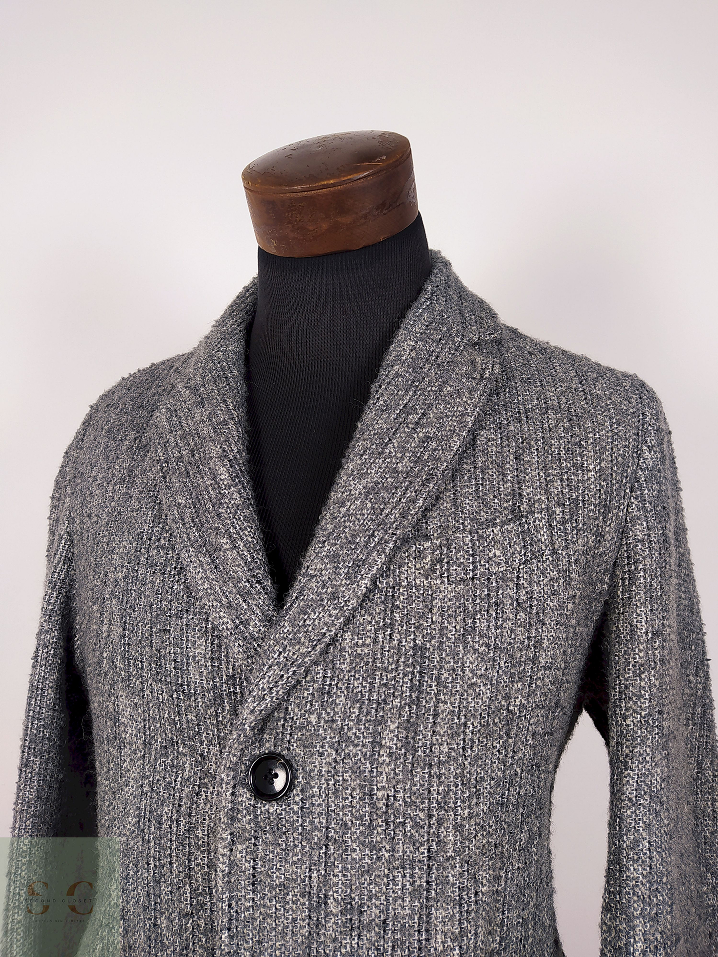 Abrigo lana hombre TALLA M GU PLOMO - AP93 2