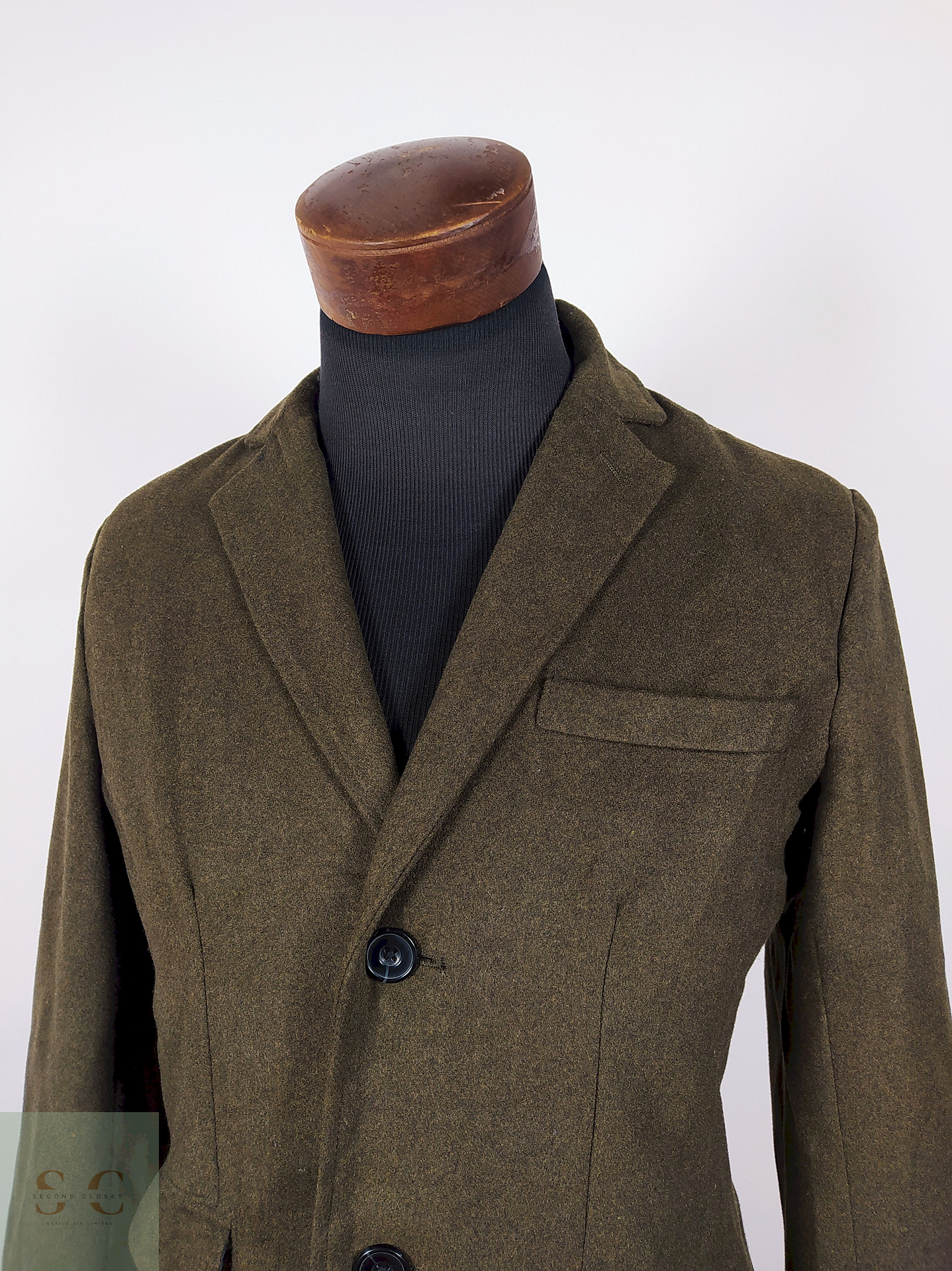 Abrigo hombre TALLA S ZIP FIVE VERDE - AP95 2