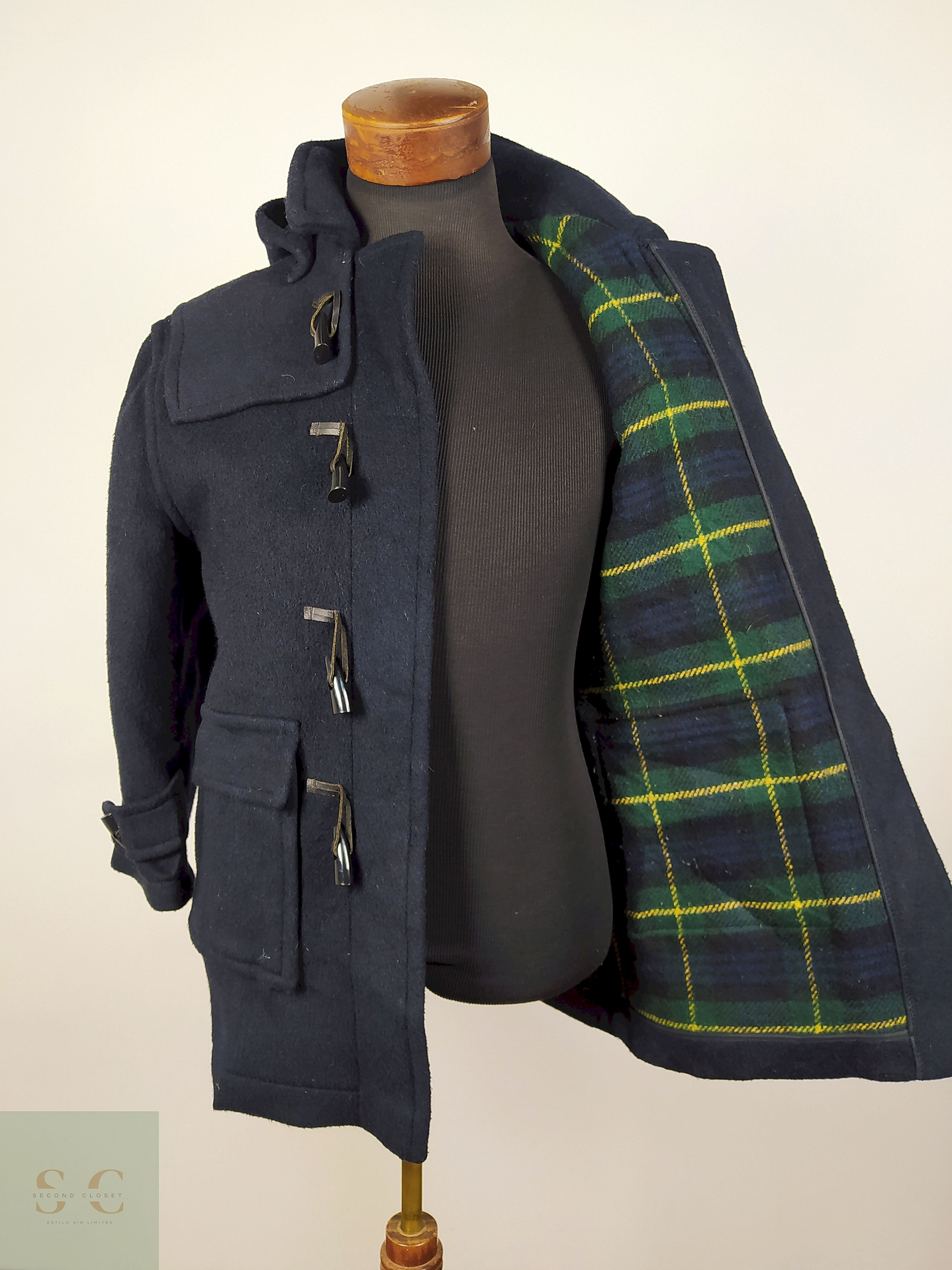 Abrigo montgomery lana hombre TALLA SM HARTINGDON HOUSE AZUL  - AP39 4