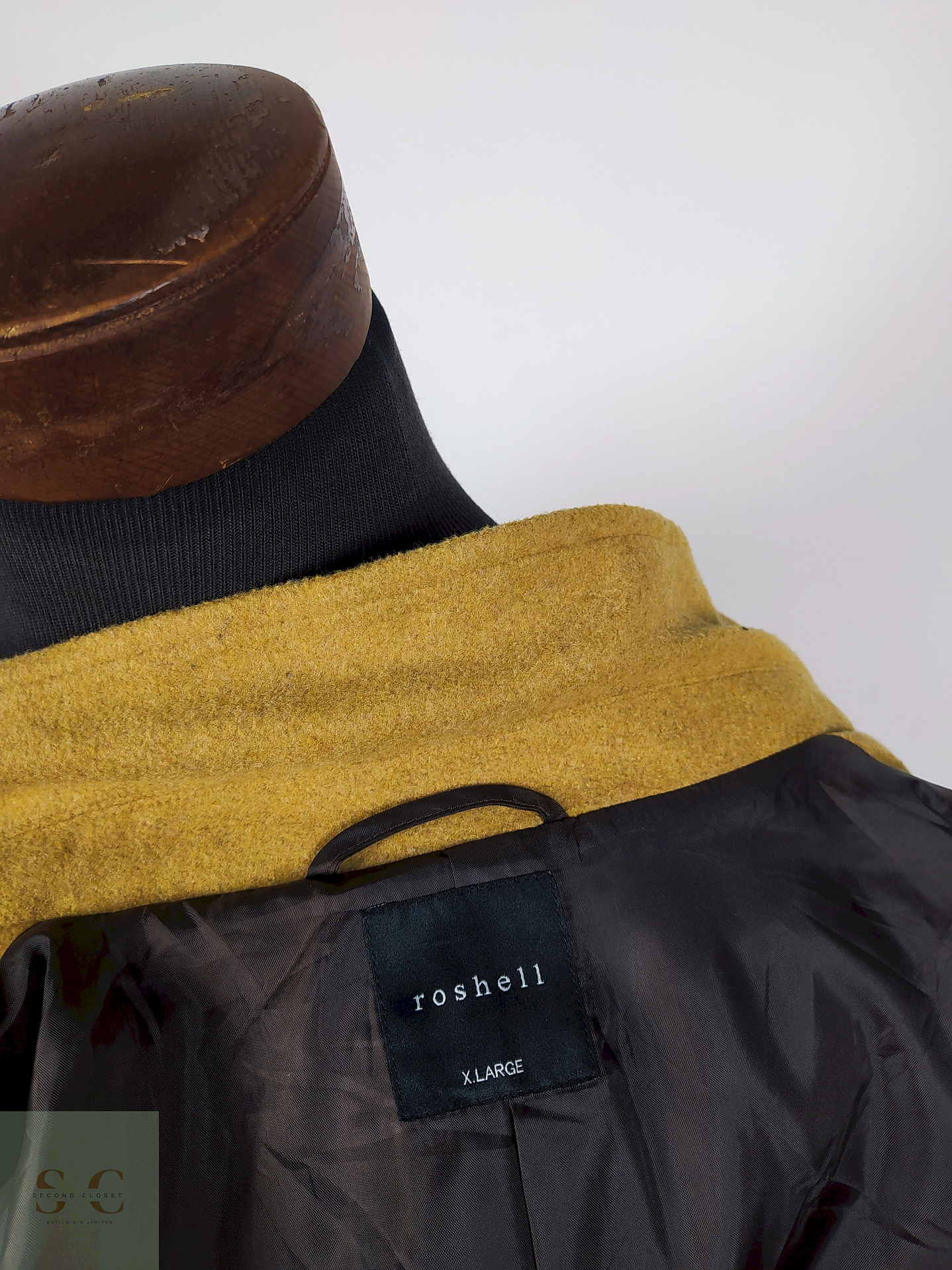 Abrigo lana hombre TALLA M ROSHELL CAMEL - AP82 4