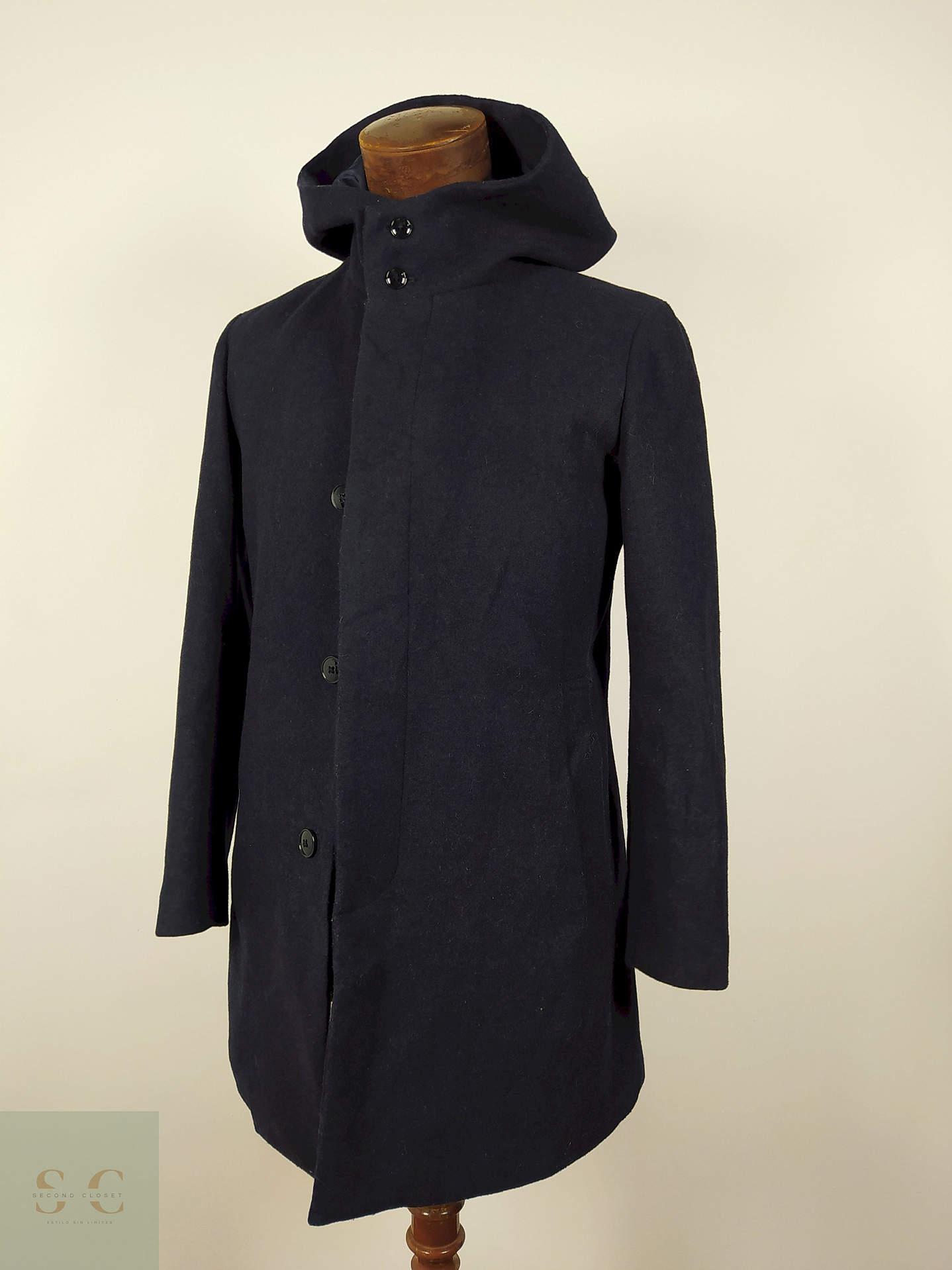 Abrigo de lana hombre TALLA SM GU AZUL  3