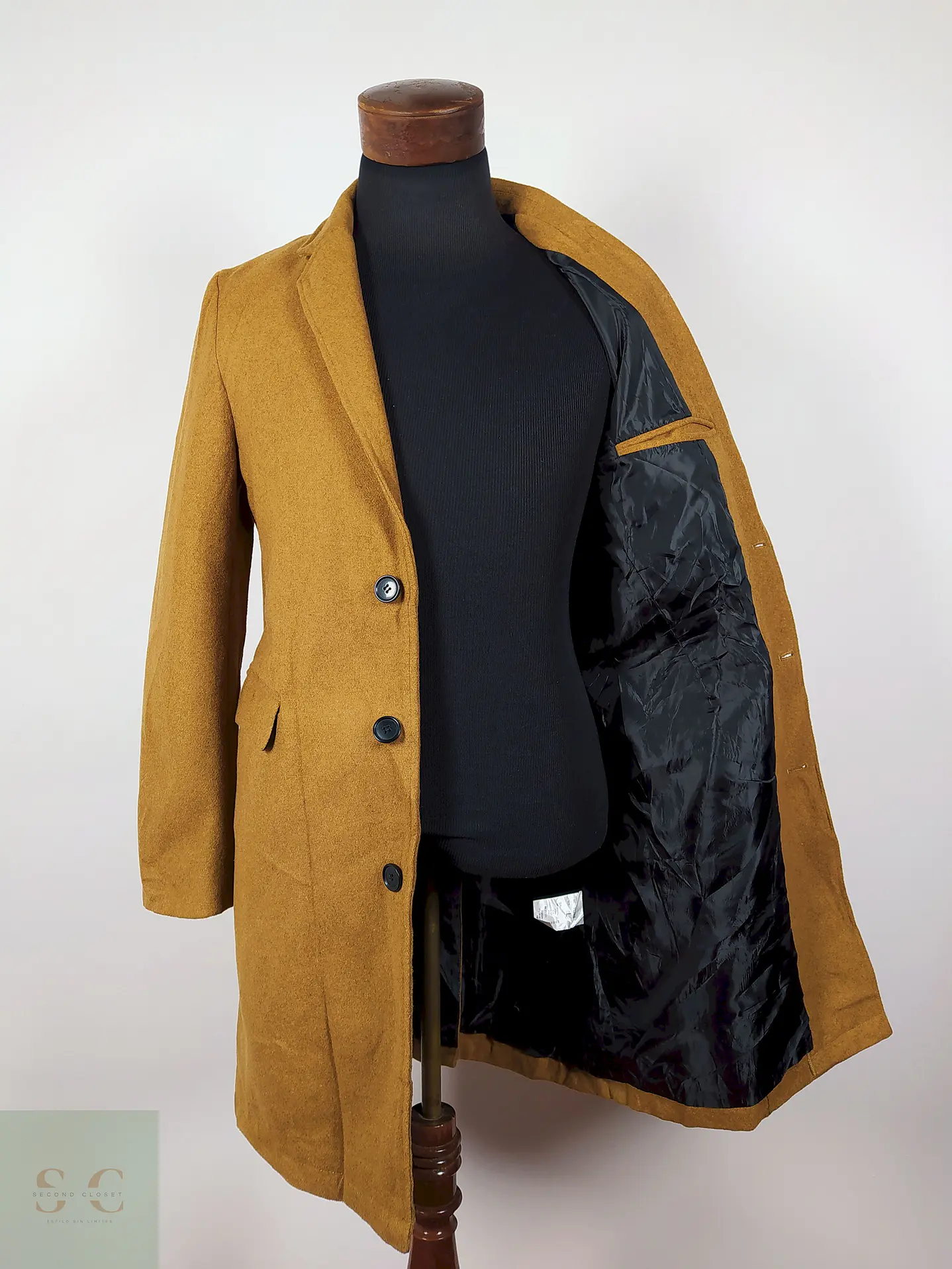 Abrigo lana hombre TALLA SM IMP JAPAN CAMEL - AP92 3