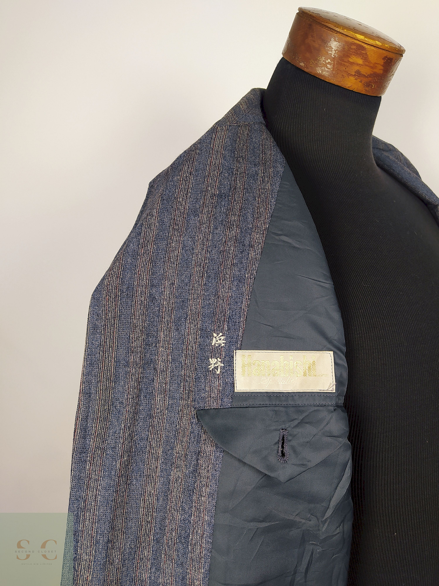 Abrigo largo lana hombre TALLA S HANABISHI  PLOMO - AP53 2