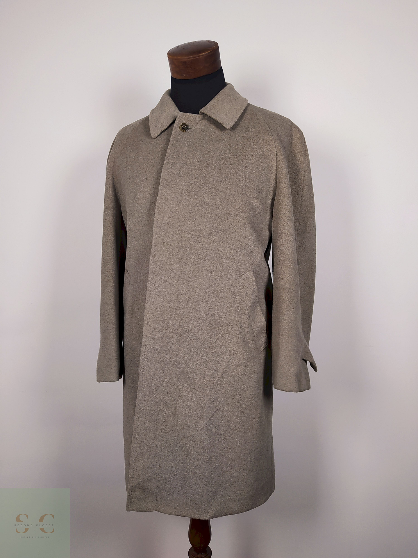 Abrigo pura lana virgen angora hombre TALLA L SUKIPIO CAFE - AP54 4