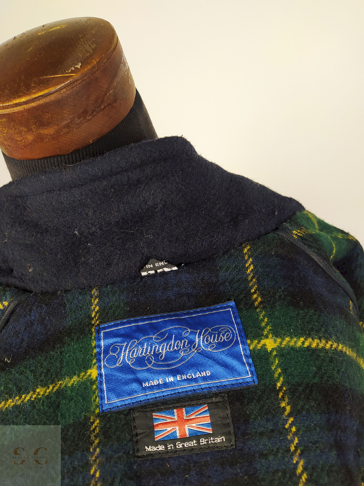 Abrigo montgomery lana hombre TALLA SM HARTINGDON HOUSE AZUL  - AP39 5