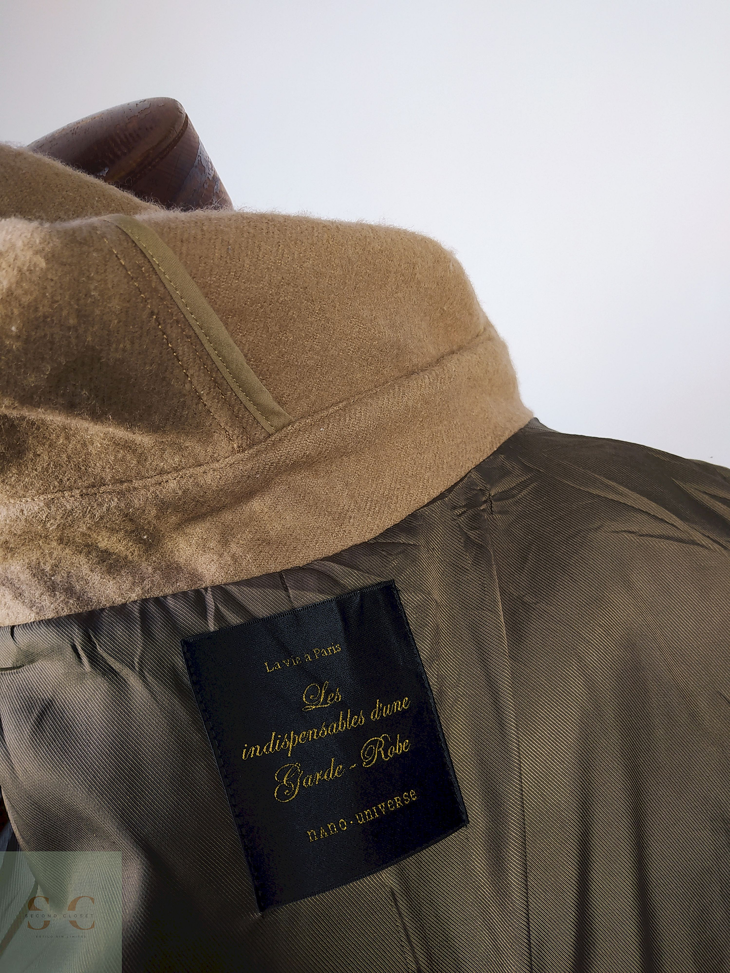 Abrigo MUJER montgomery pura lana Nano Universe TALLA S CAMEL - AP35 4