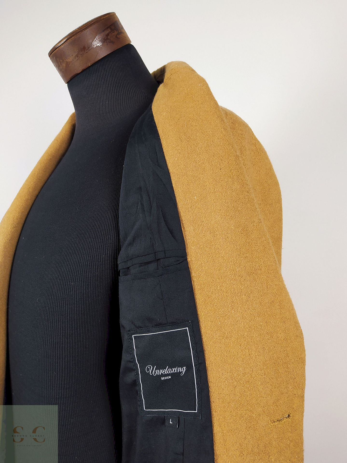 Abrigo lana hombre TALLA M UNRELAXING DESING CAMEL - AP89 5