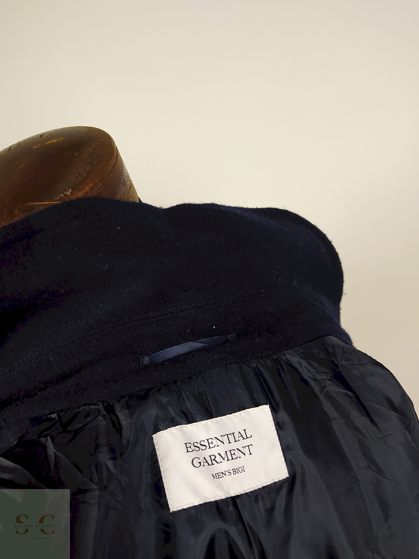 Abrigo lana TALLA S / ESSENTIAL GARMENT BIGI AZUL  - AP99 4