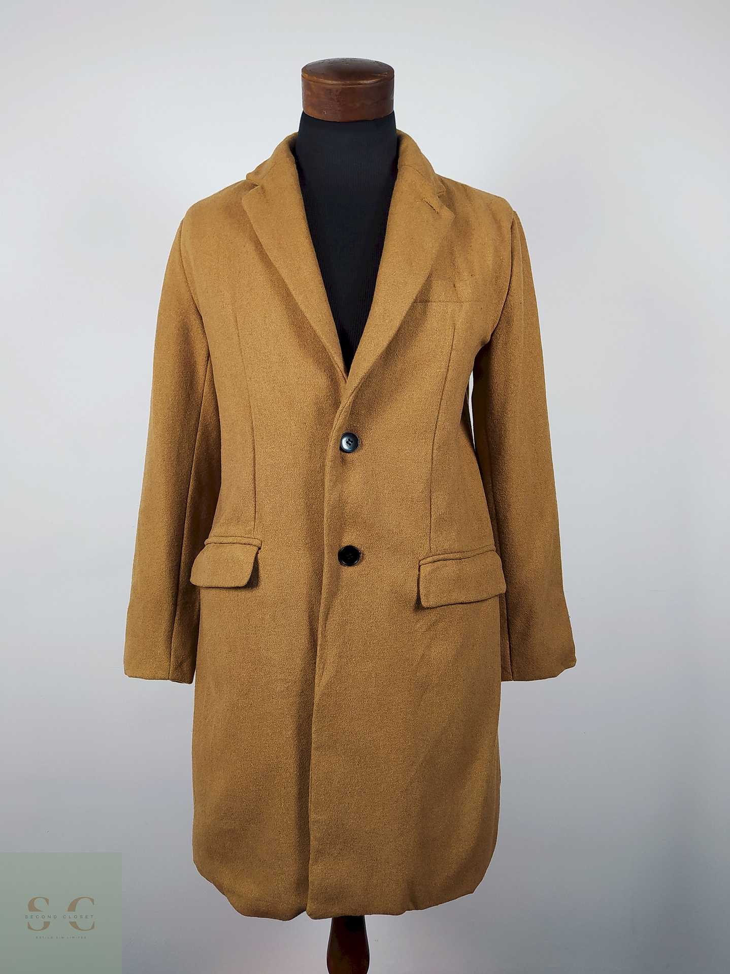 Abrigo lana hombre TALLA M UNRELAXING DESING CAMEL - AP89 2