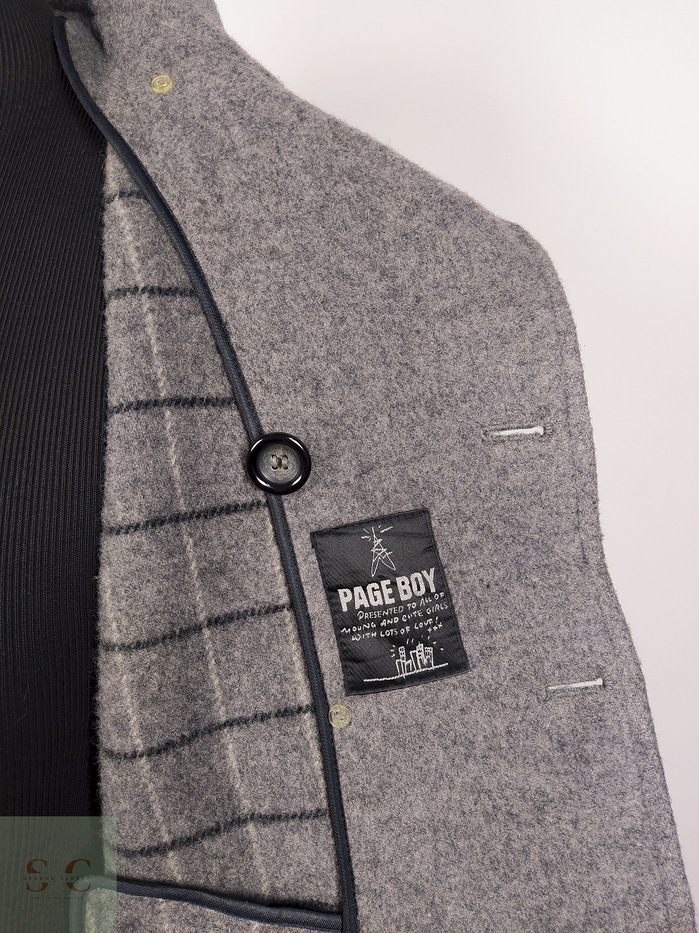 Abrigo marinero lana hombre TALLA S PAGE BOY PLOMO - AP55 5