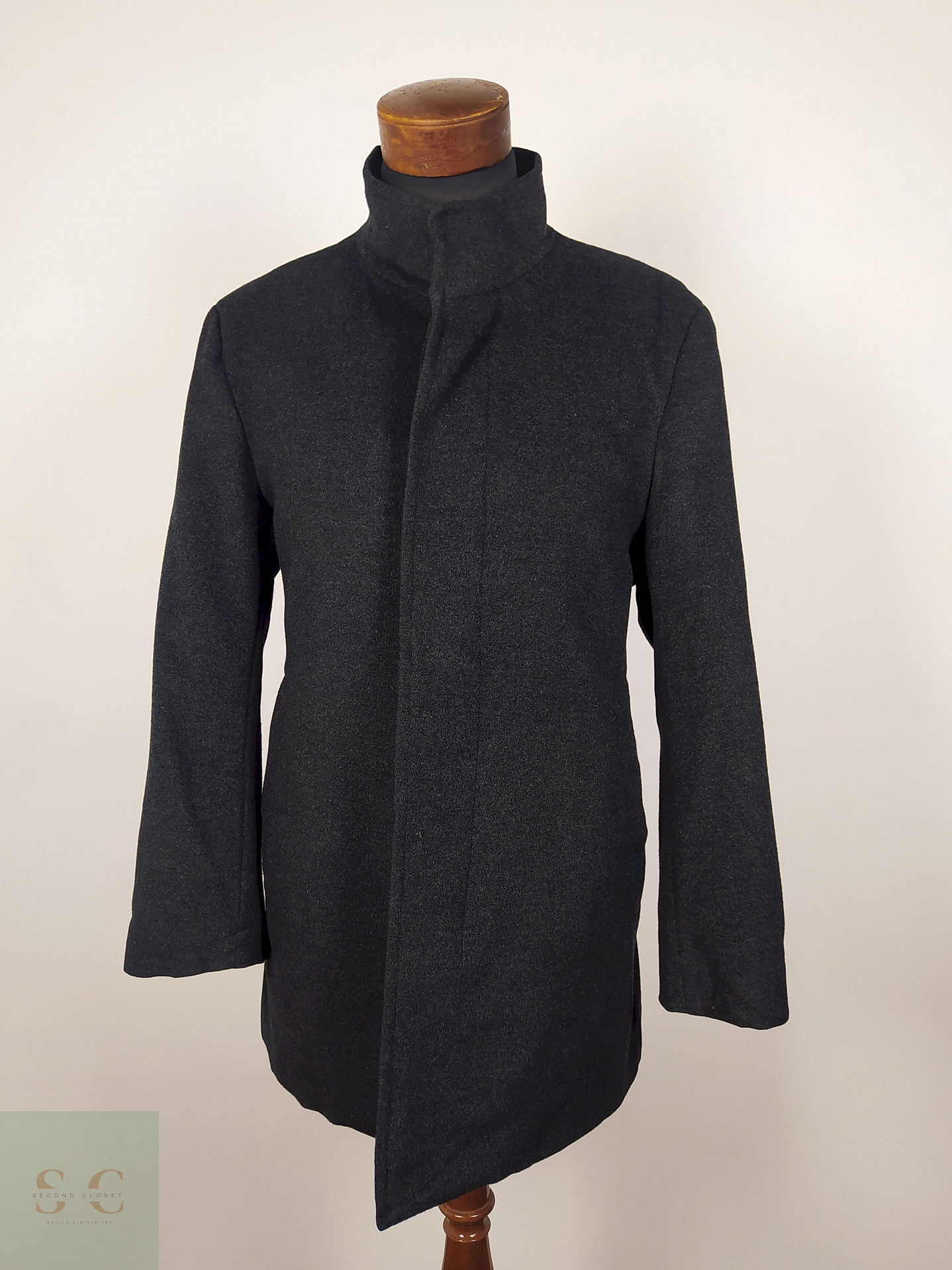 Abrigo lana hombre TALLA L OX RAM COLLECTION PLOMO - AP59 5