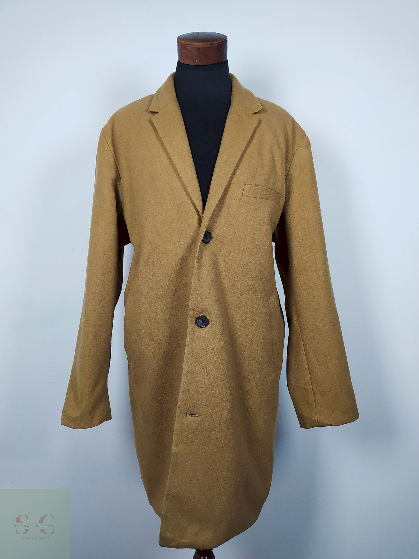 Abrigo Largo hombre TALLA 2XL OLD NAVY CAMEL - AP48 5