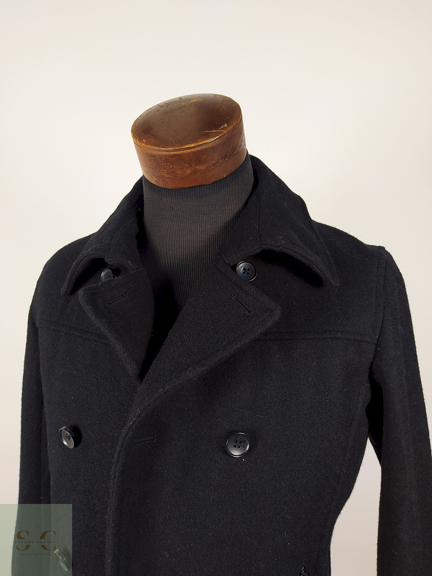 Abrigo marinero lana hombre TALLA S MIND BLOW NEGRO - AP73 2