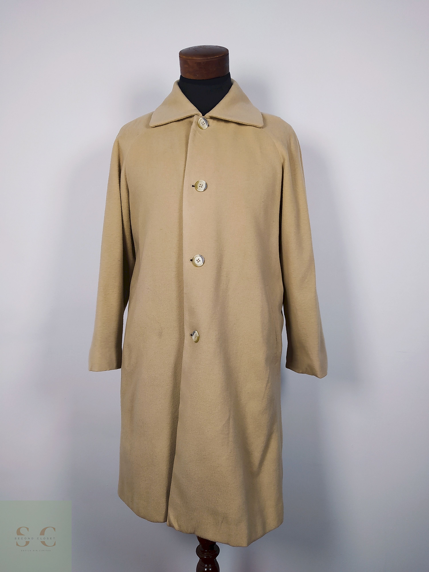 Abrigo largo lana hombre TALLA ML TASTE FASHION BEIGE - AP52 5