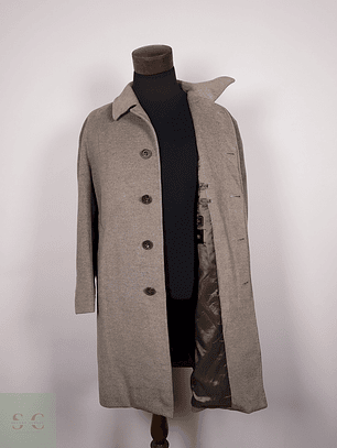 Abrigo pura lana virgen angora hombre TALLA L SUKIPIO CAFE - AP54