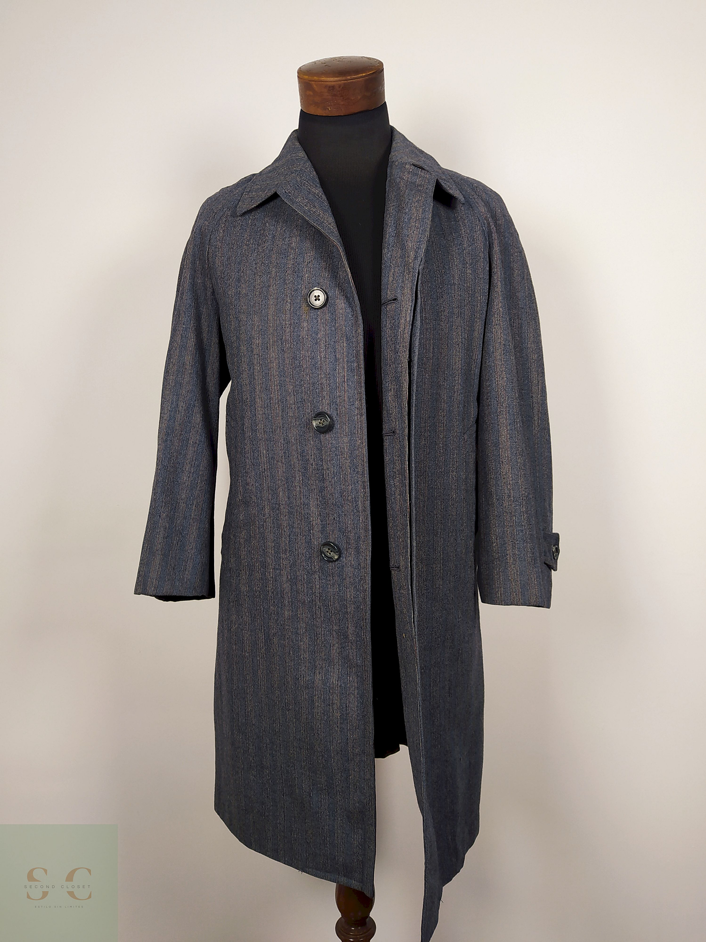 Abrigo largo lana hombre TALLA S HANABISHI  PLOMO - AP53 5