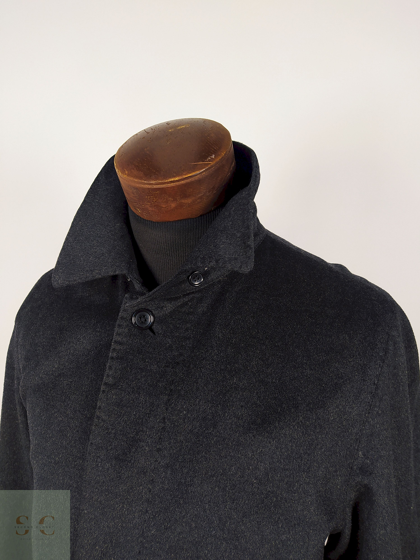 Abrigo lana y cashmere hombre TALLA ML PERFECT SUIT FACTORY PLOMO - AP69-GG 4