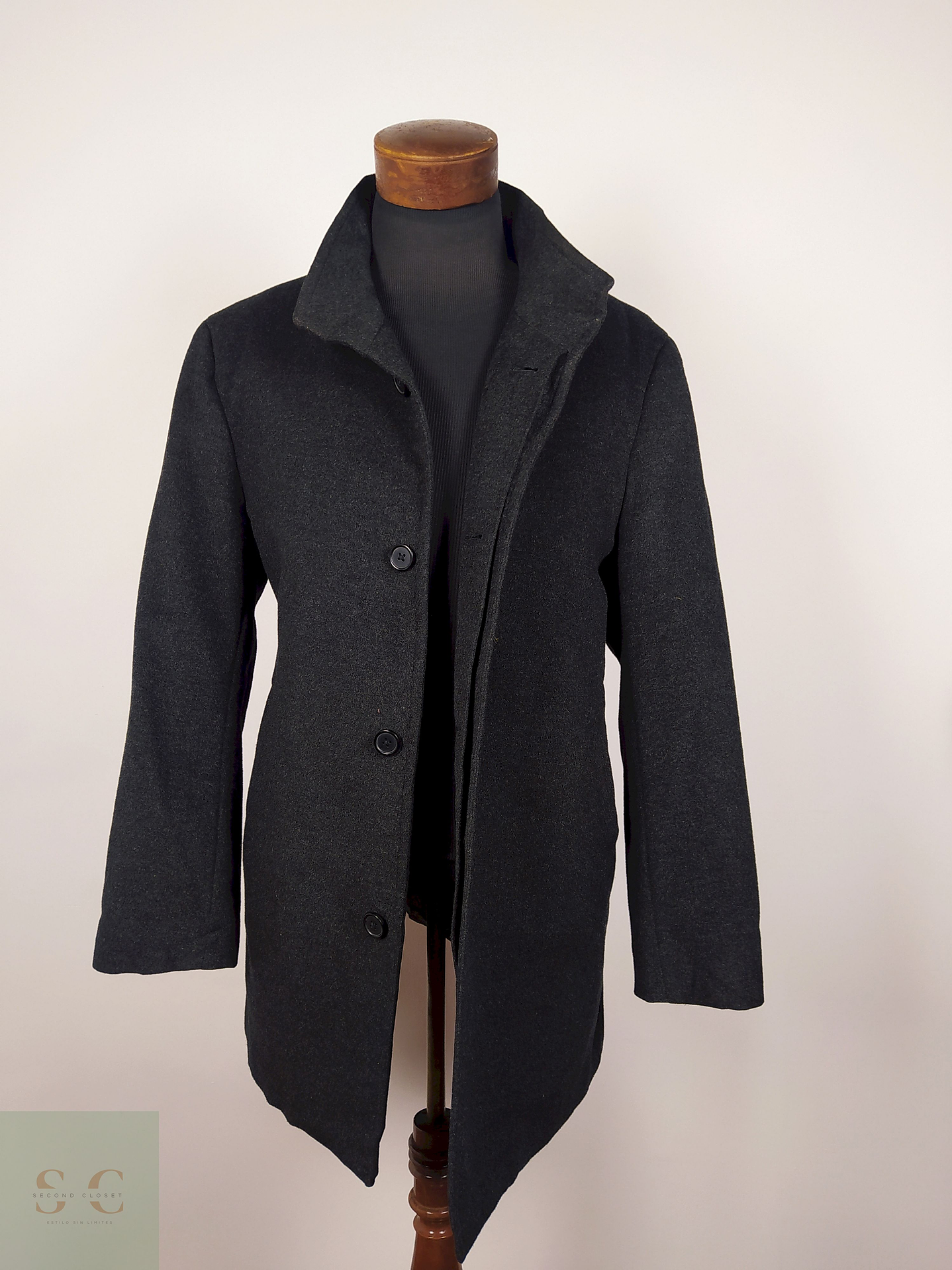 Abrigo lana hombre TALLA L OX RAM COLLECTION PLOMO - AP59 4