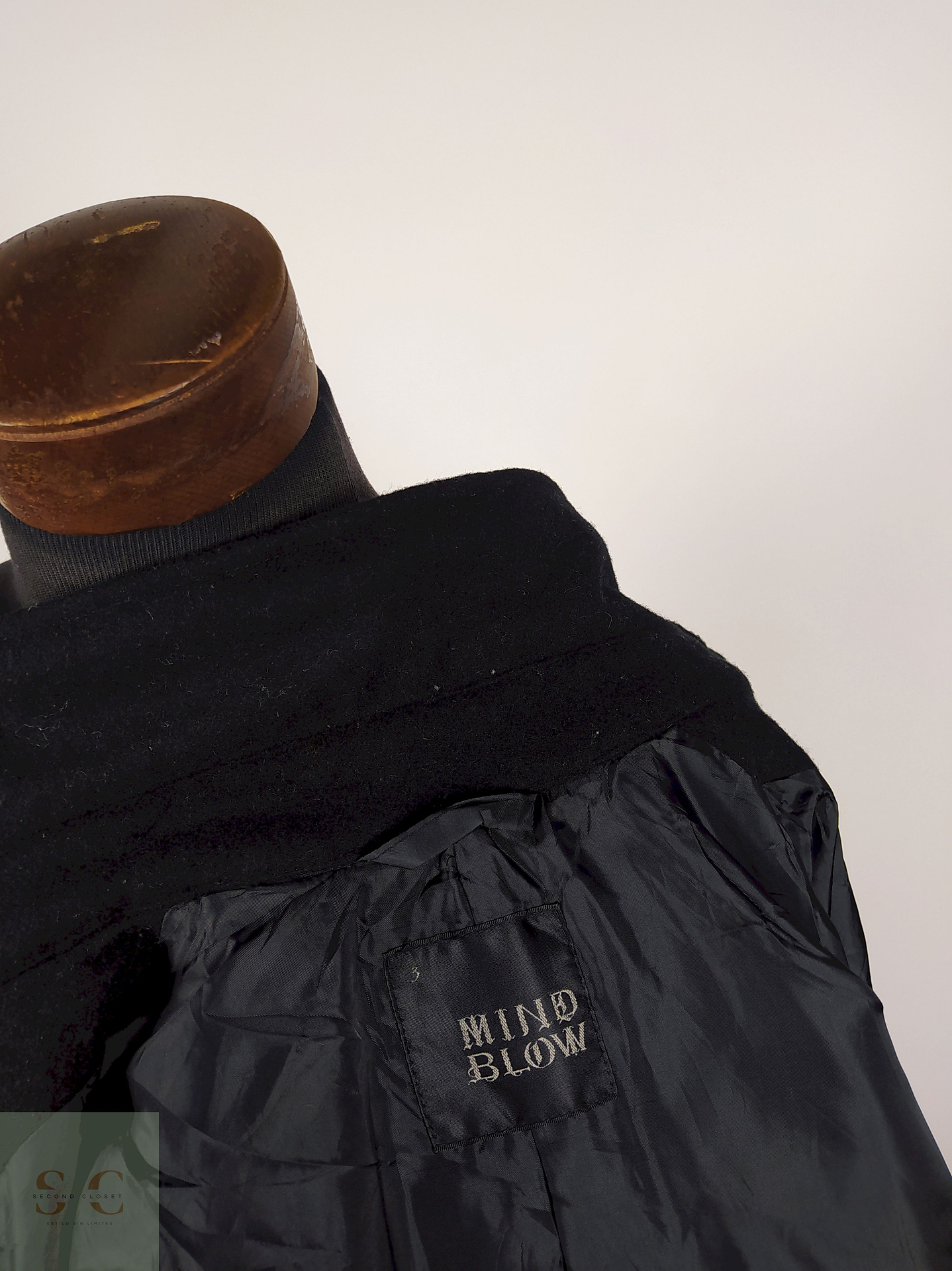 Abrigo marinero lana hombre TALLA S MIND BLOW NEGRO - AP73 4