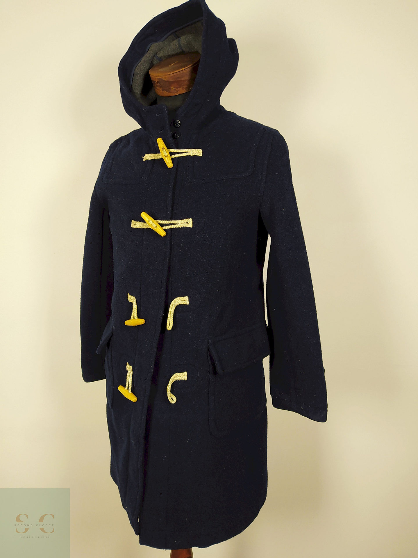 Abrigo Montgomery lana hombre premium AZUL Talla S LOVELIVELIFE - AP102 1