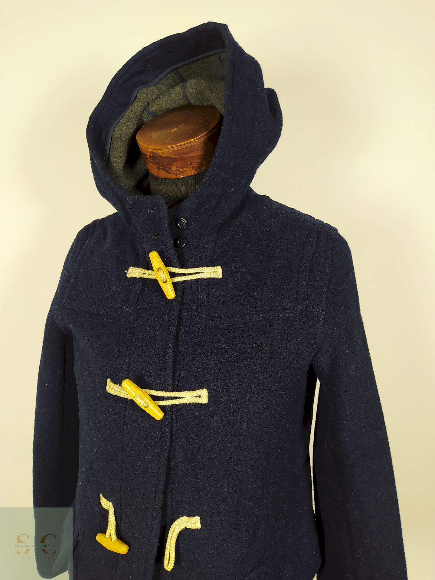 Abrigo Montgomery lana hombre premium AZUL Talla S LOVELIVELIFE - AP102 2