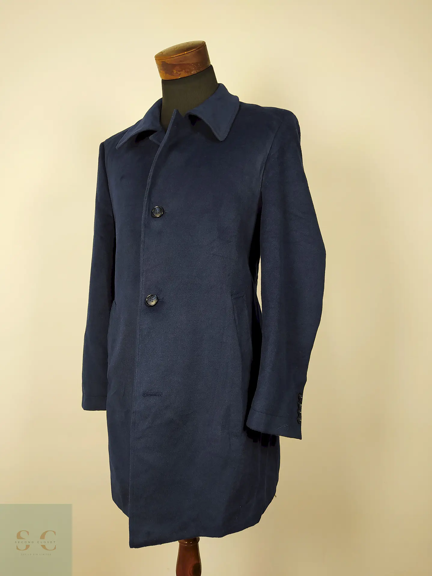 Abrigo elegante hombre Azul Talla M Kenneth Cole - AP201 2